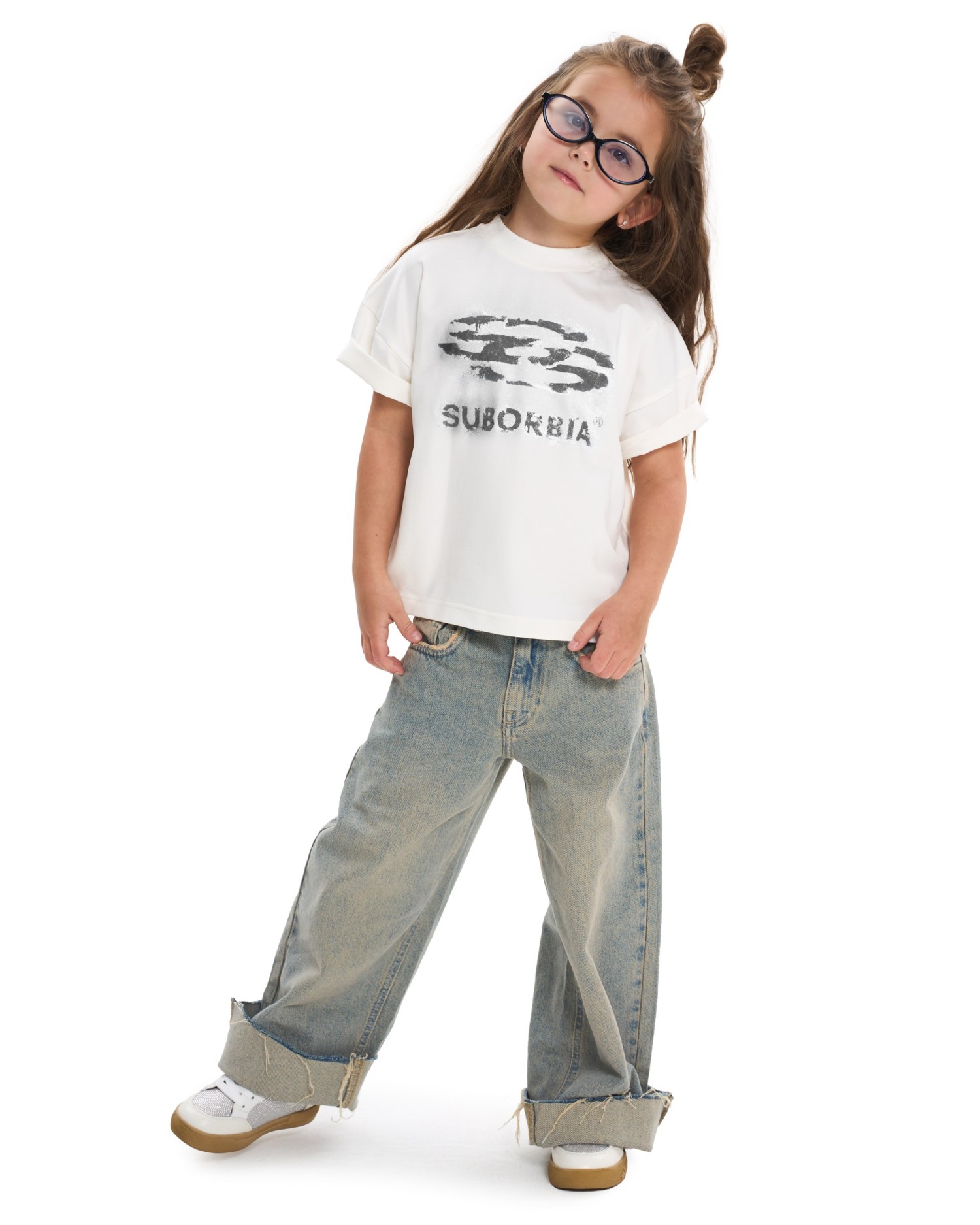 Футболка JPG13 Junior 128-134 Белый-Черный