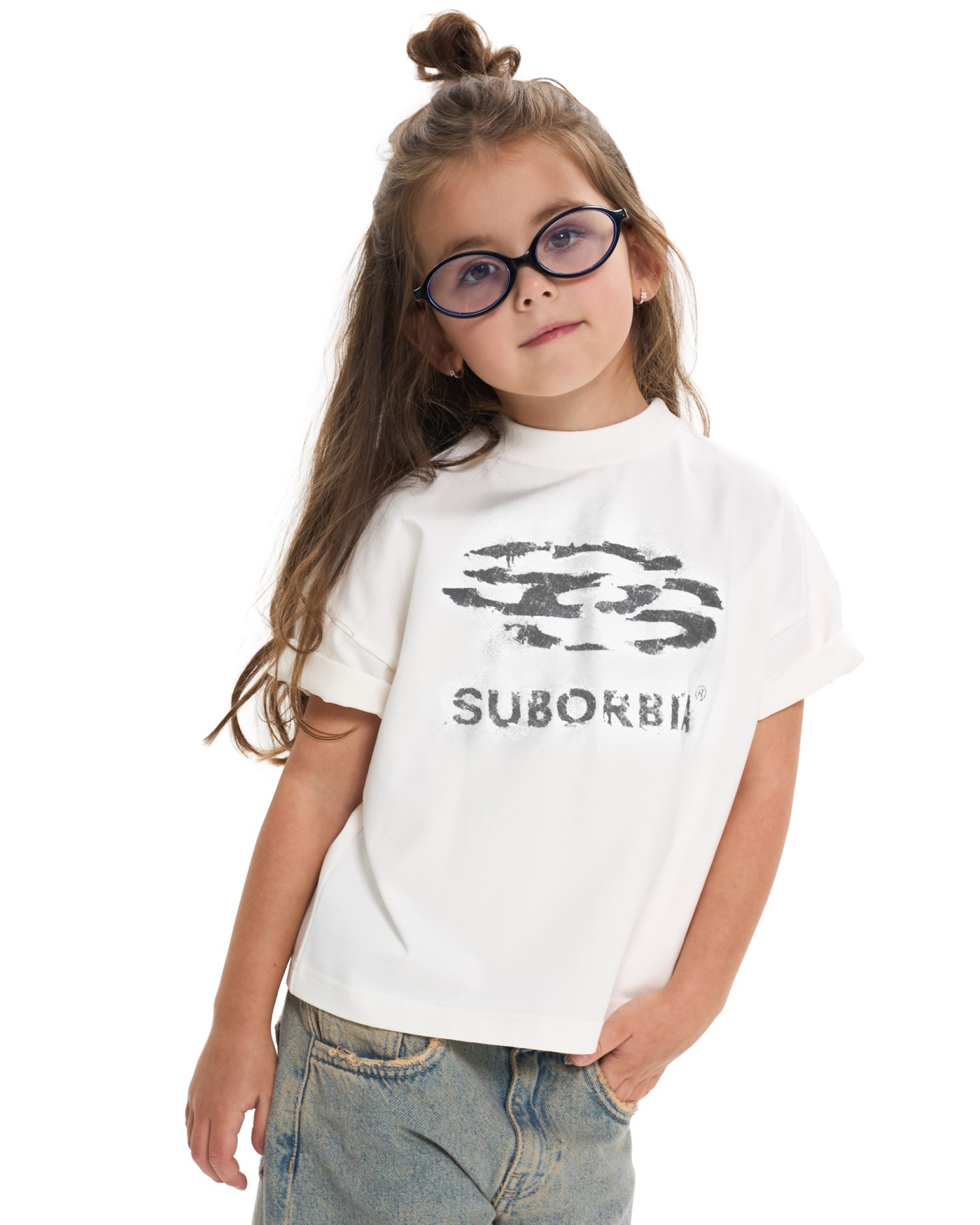 Футболка JPG13 Junior 128-134 Белый-Черный