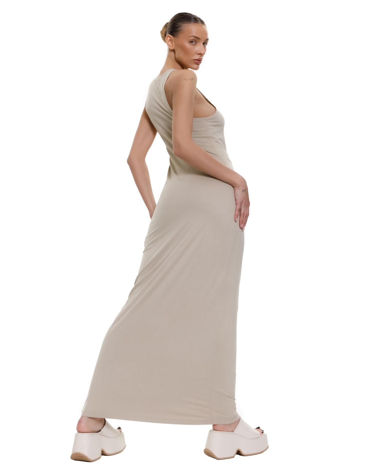 Платье BASE CLASSIC maxi Beige