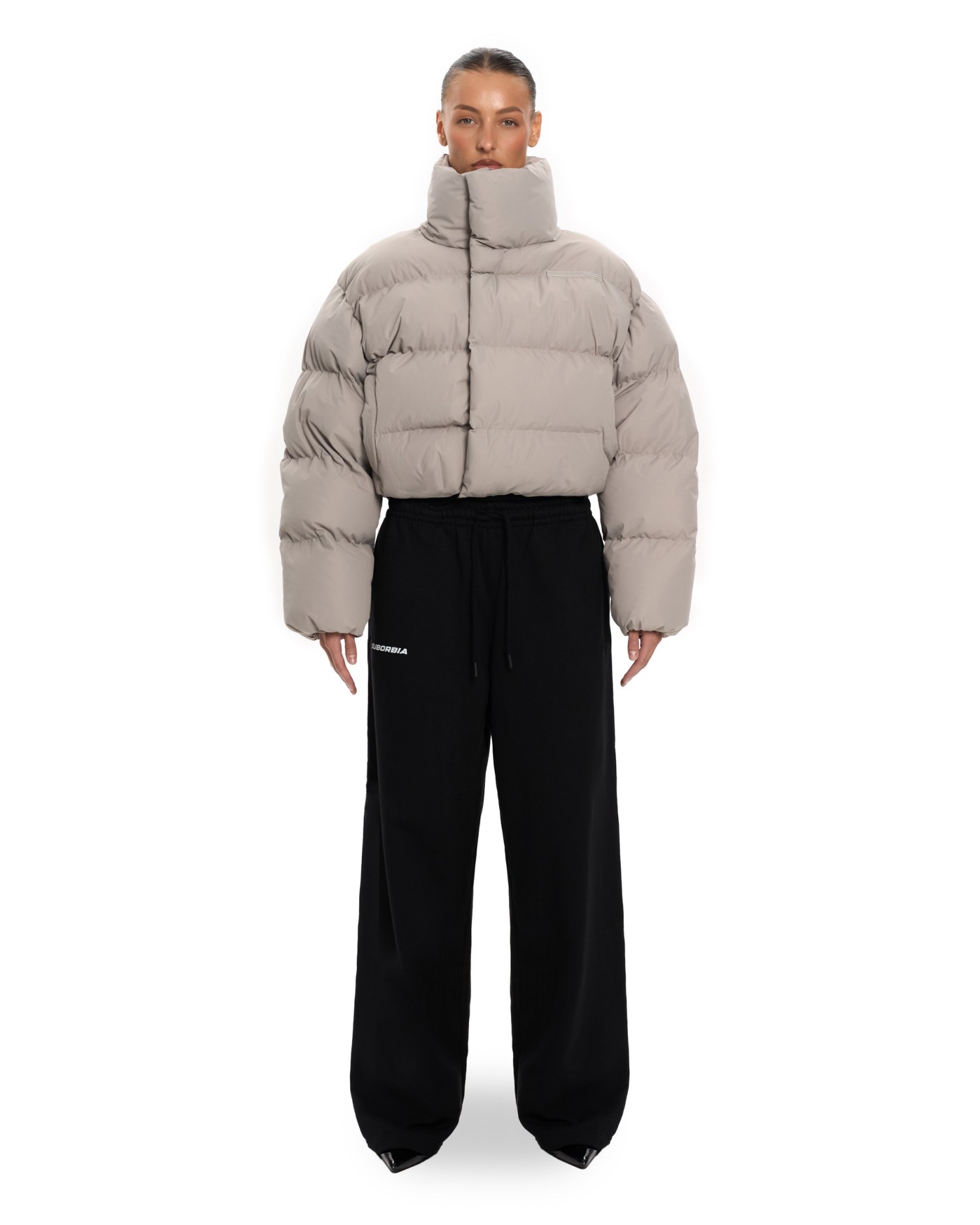 Пуховик ANG mini Taupe