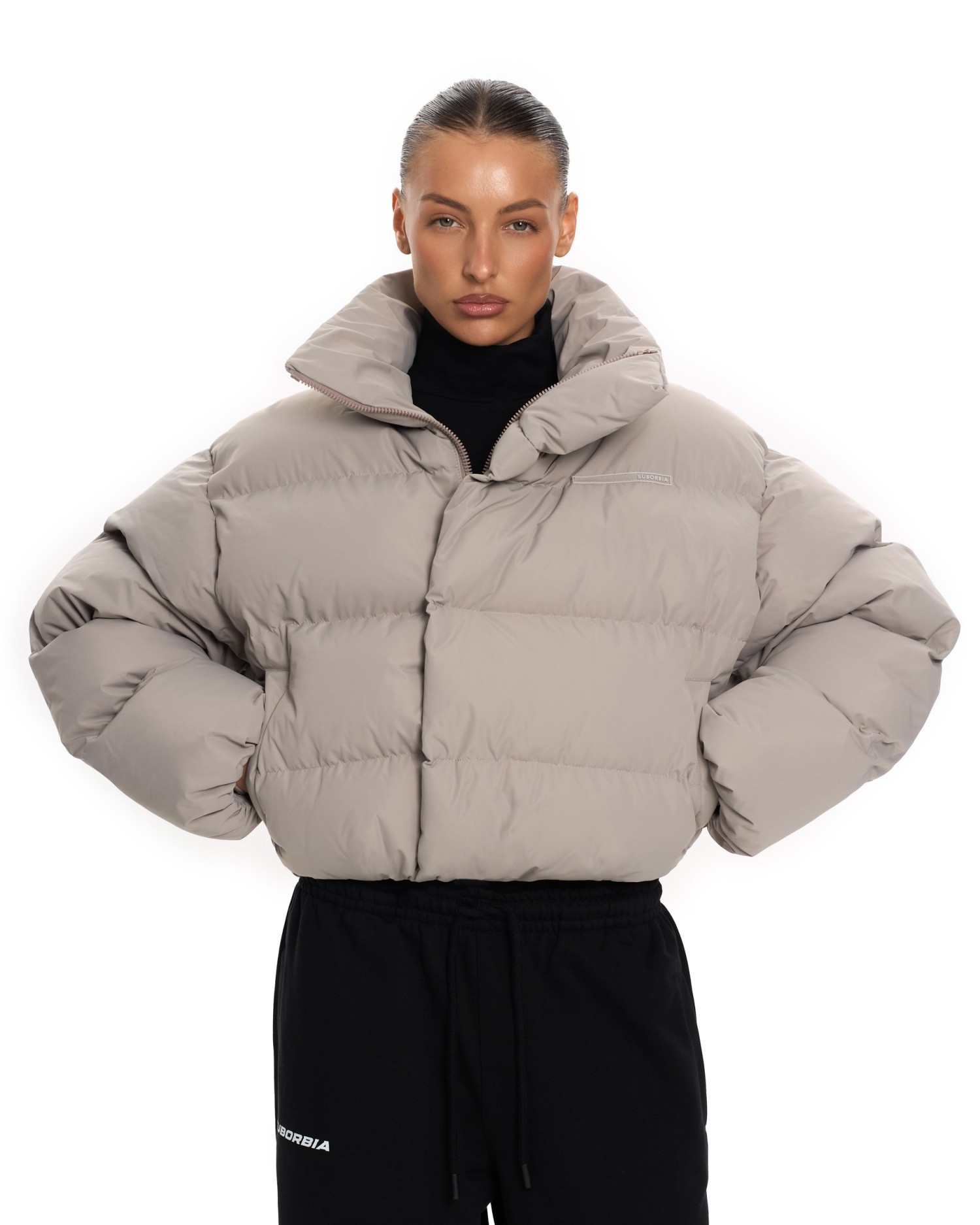 Пуховик ANG mini Taupe