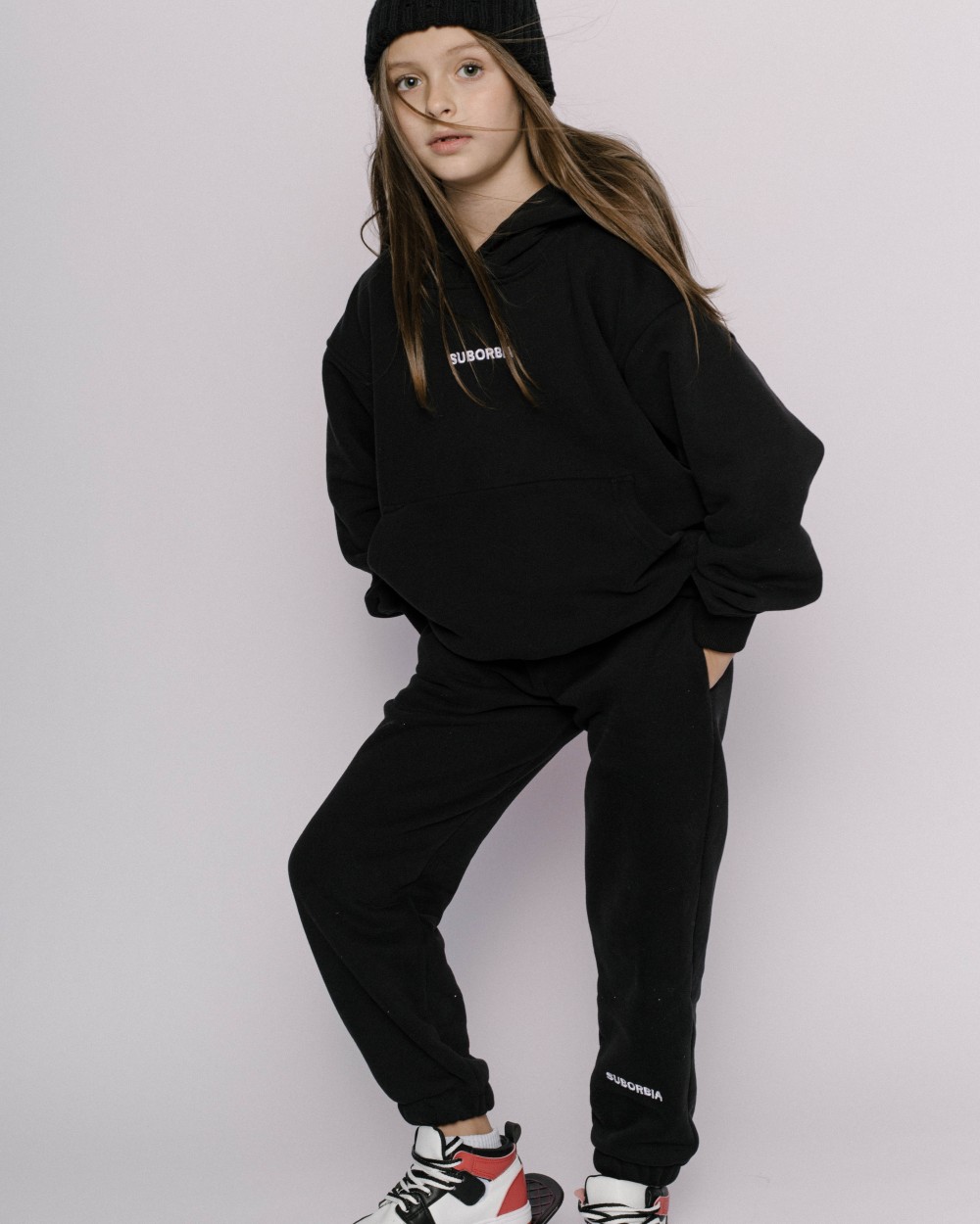 Костюм GATE BASIC 01 kids с худи Black
