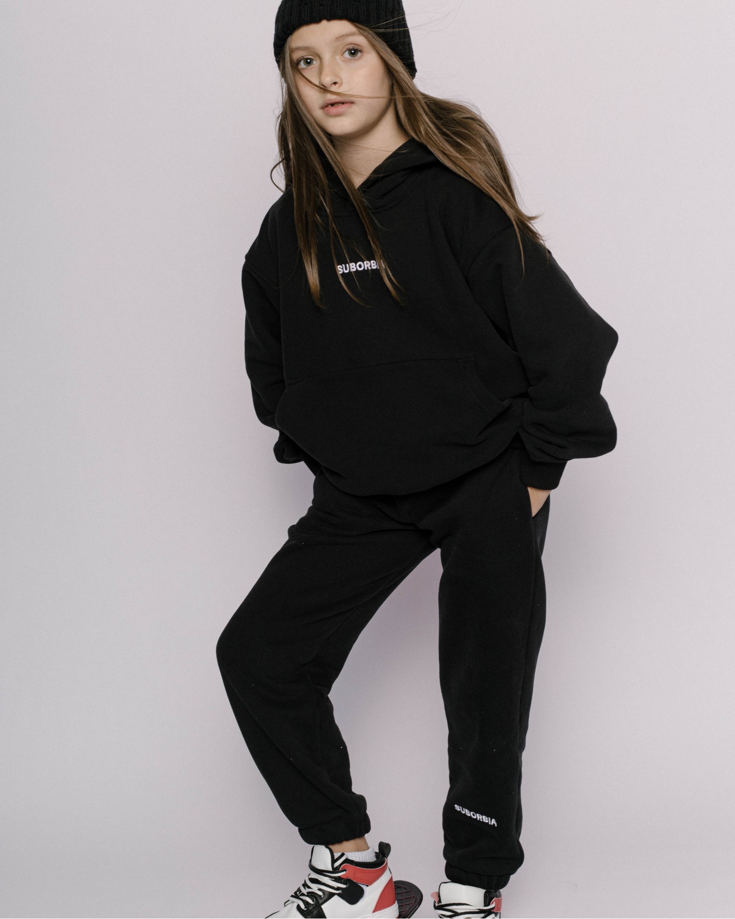 Костюм GATE BASIC 01 kids с худи Black