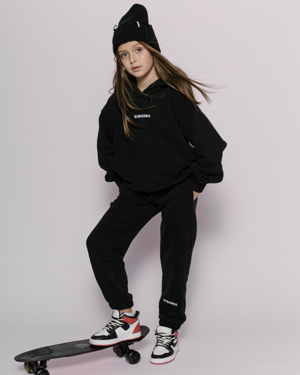 Костюм GATE BASIC 01 kids с худи Black