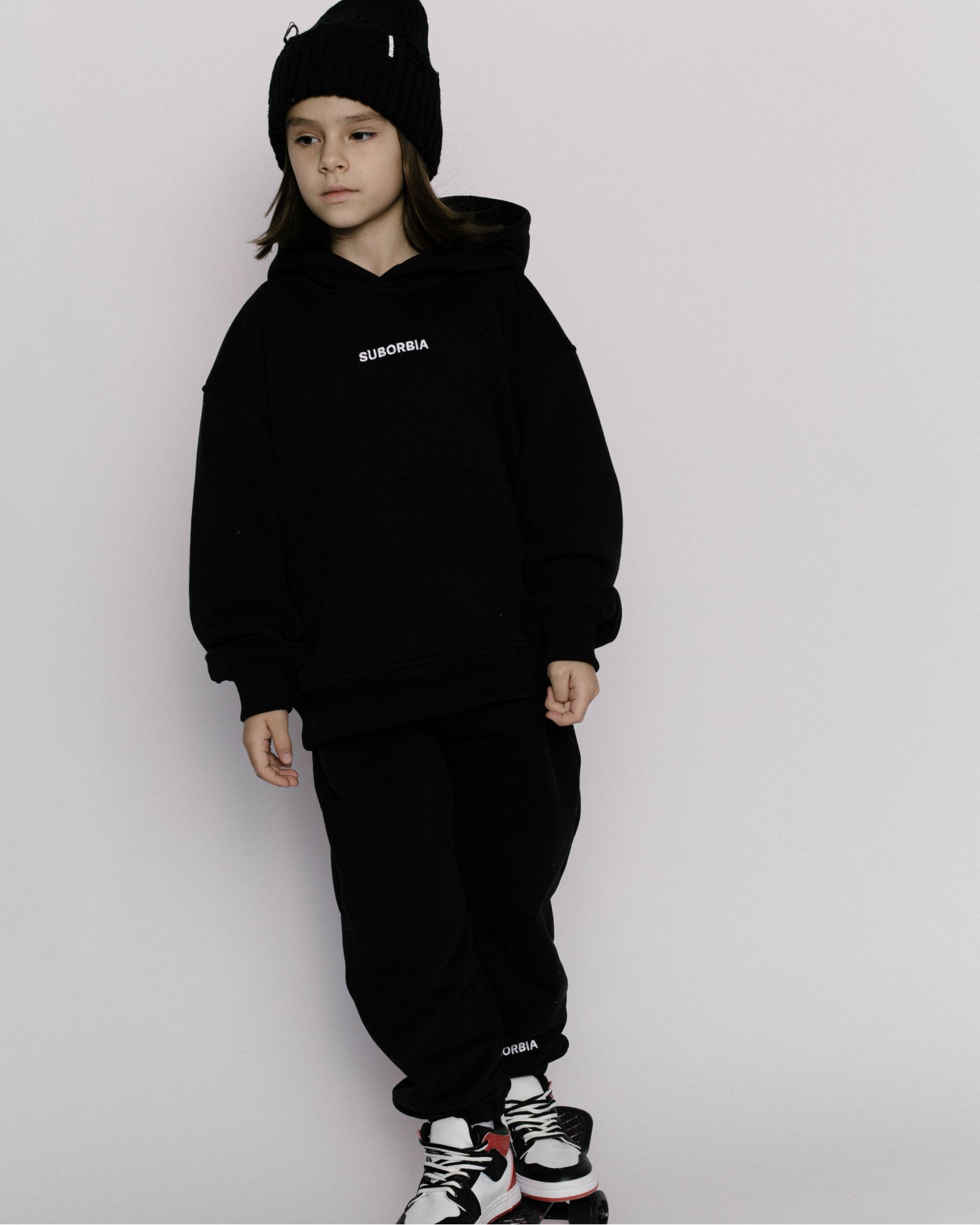 Костюм GATE BASIC 01 kids с худи Black