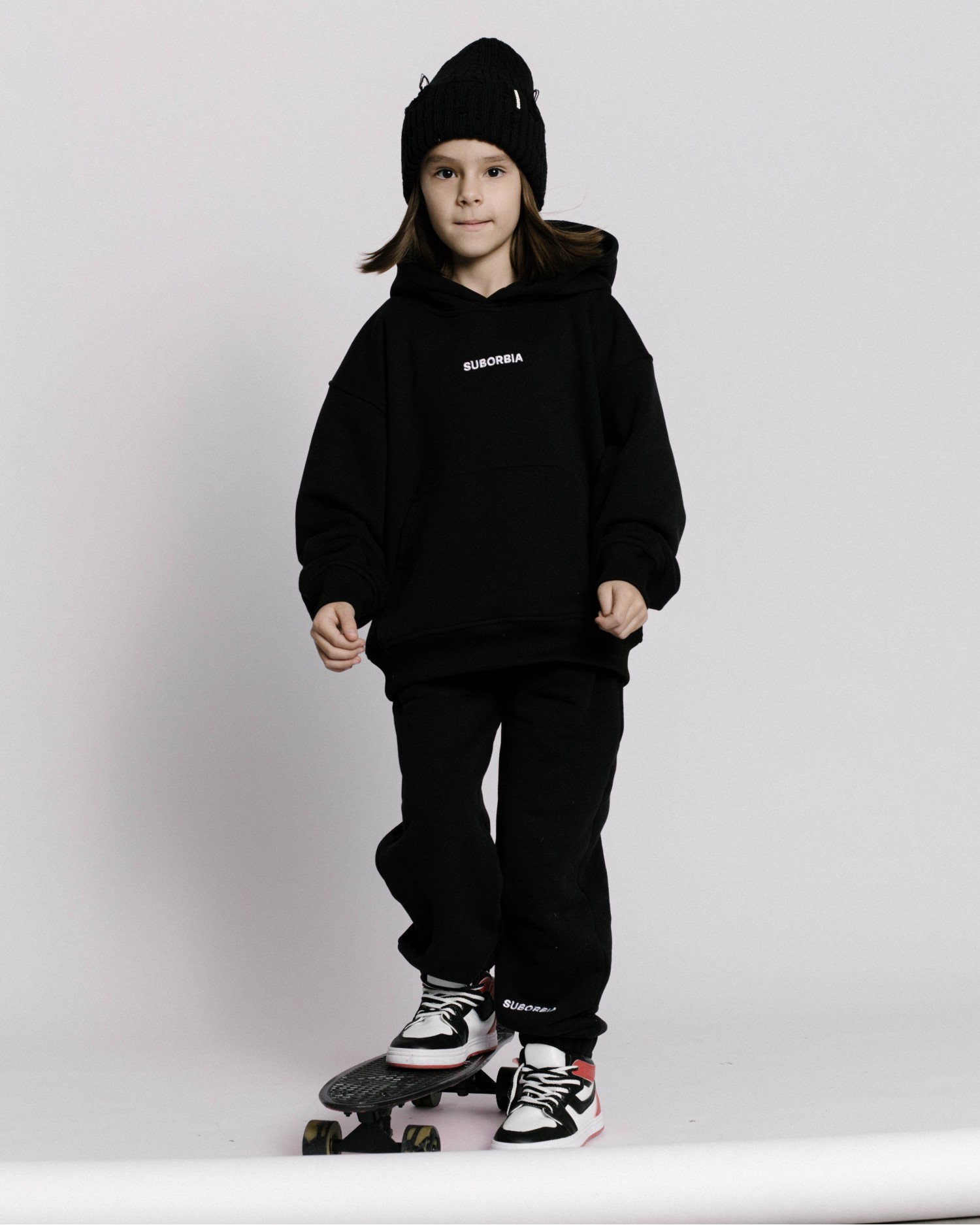 Костюм GATE BASIC 01 kids с худи Black