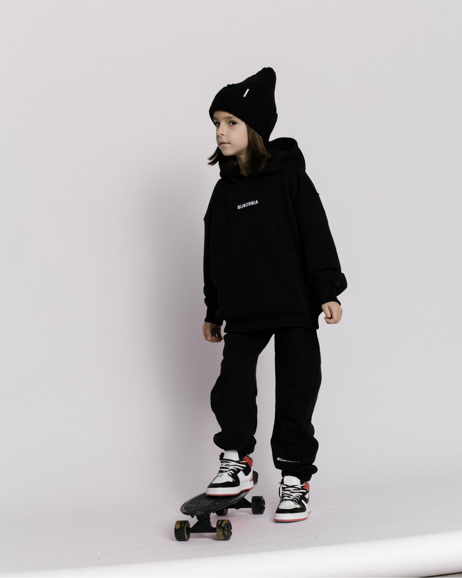 Костюм GATE BASIC 01 kids с худи Black