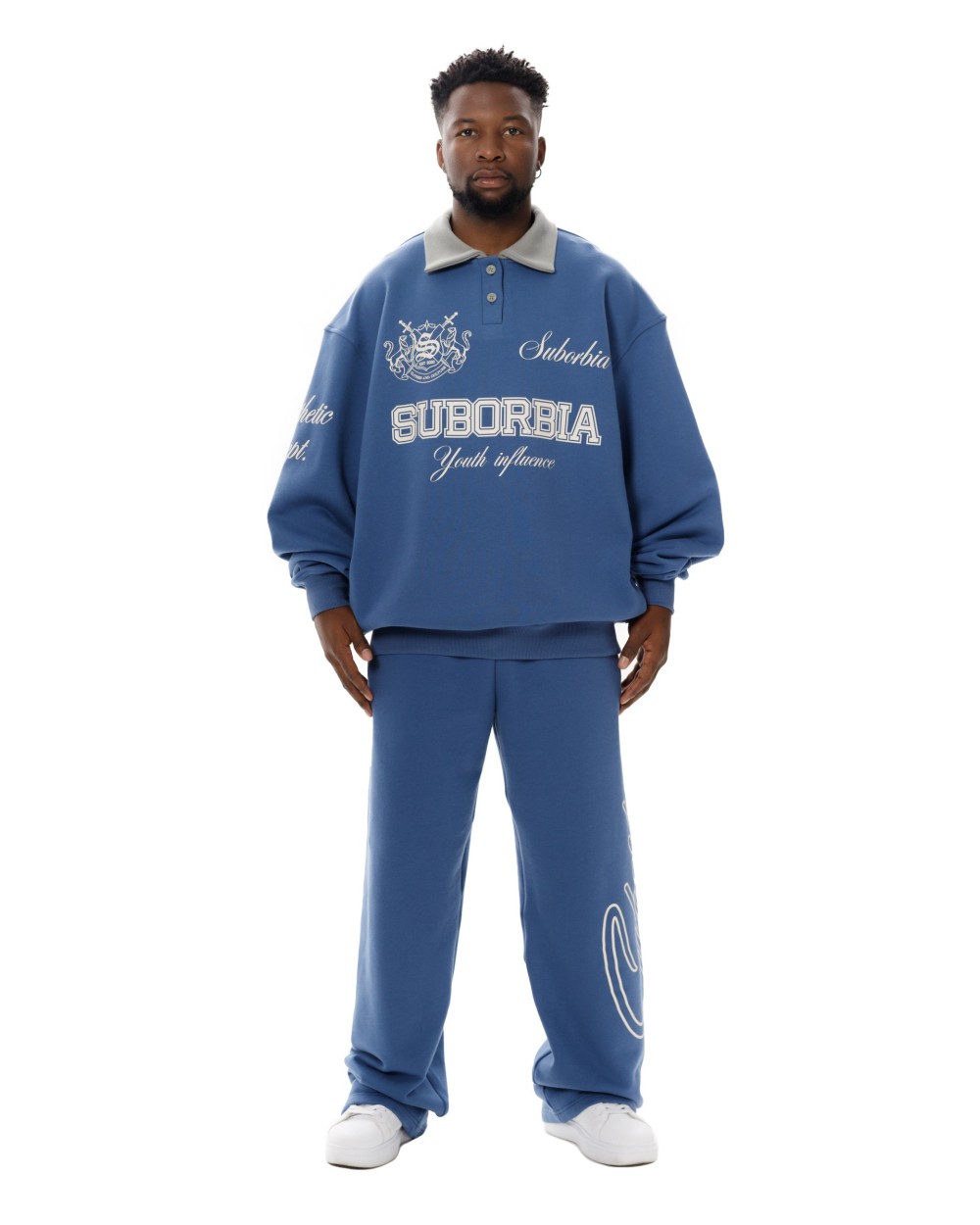 Свитшот-поло College MEN Blue