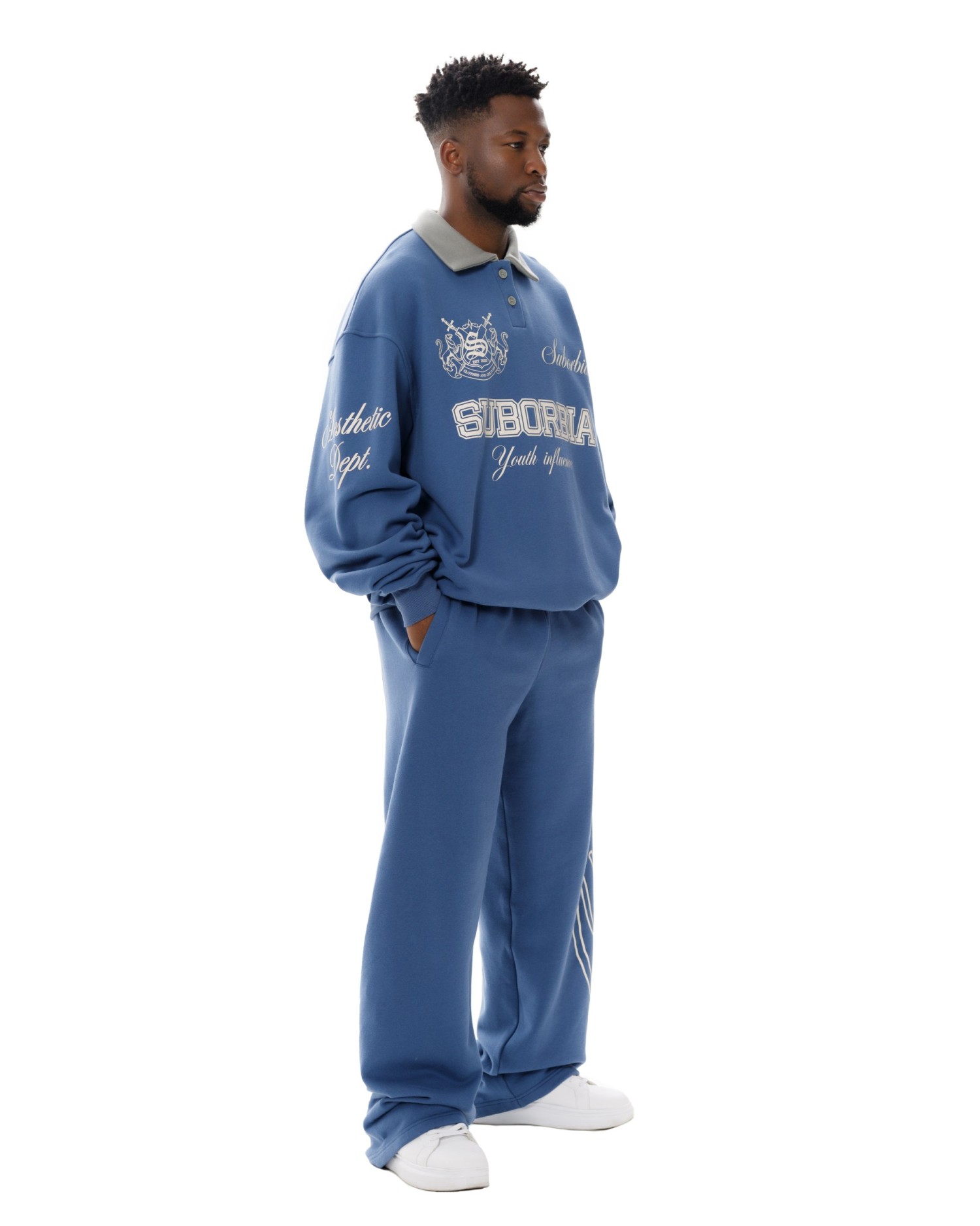Свитшот-поло College MEN Blue