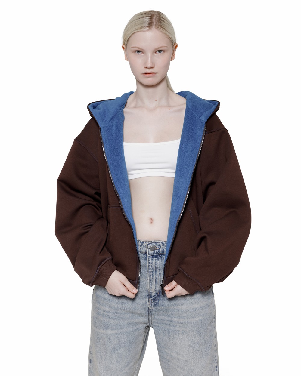 Худи ZIP DOUBLE TROUBLE Brown