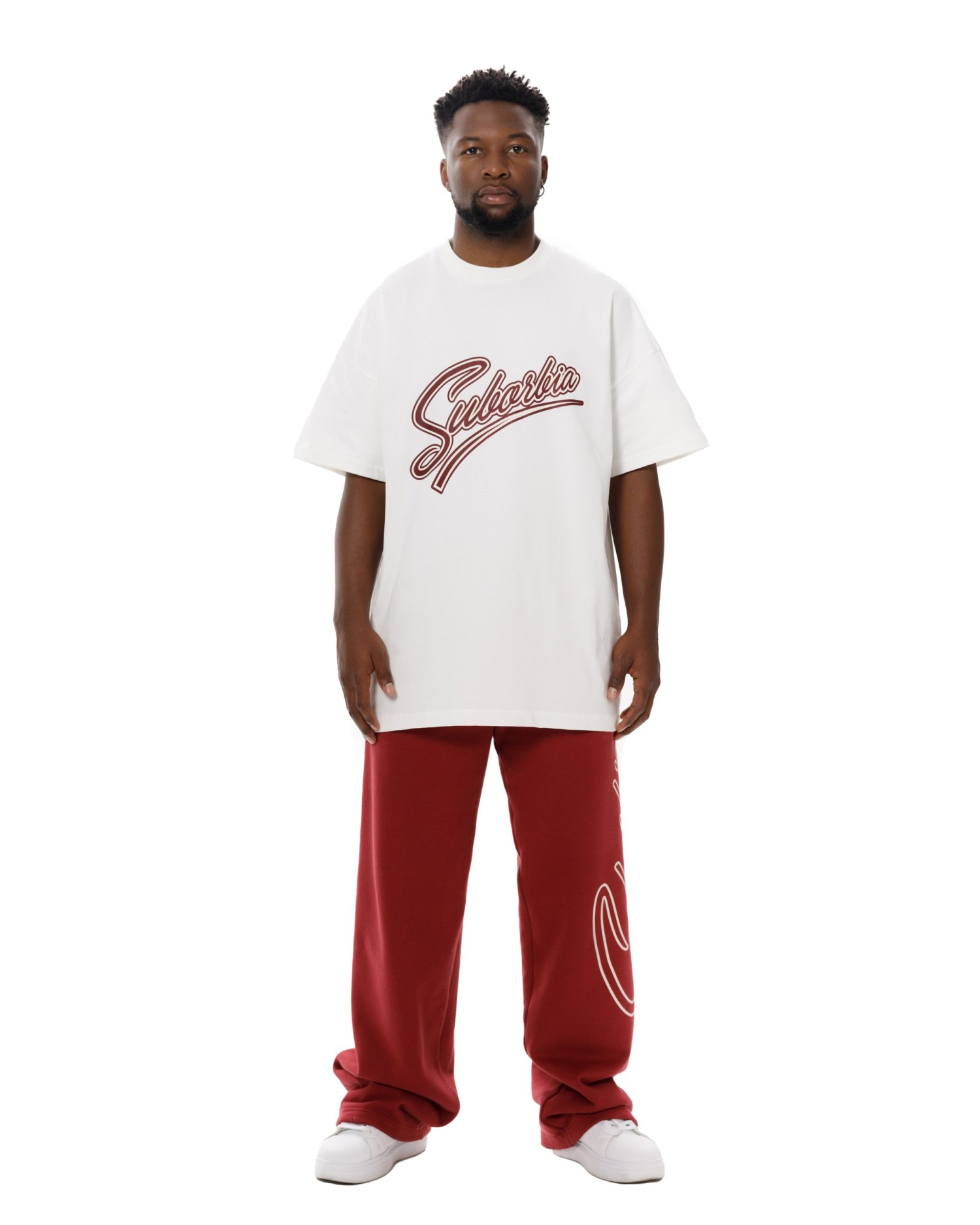 Брюки палаццо College MEN Burgundy