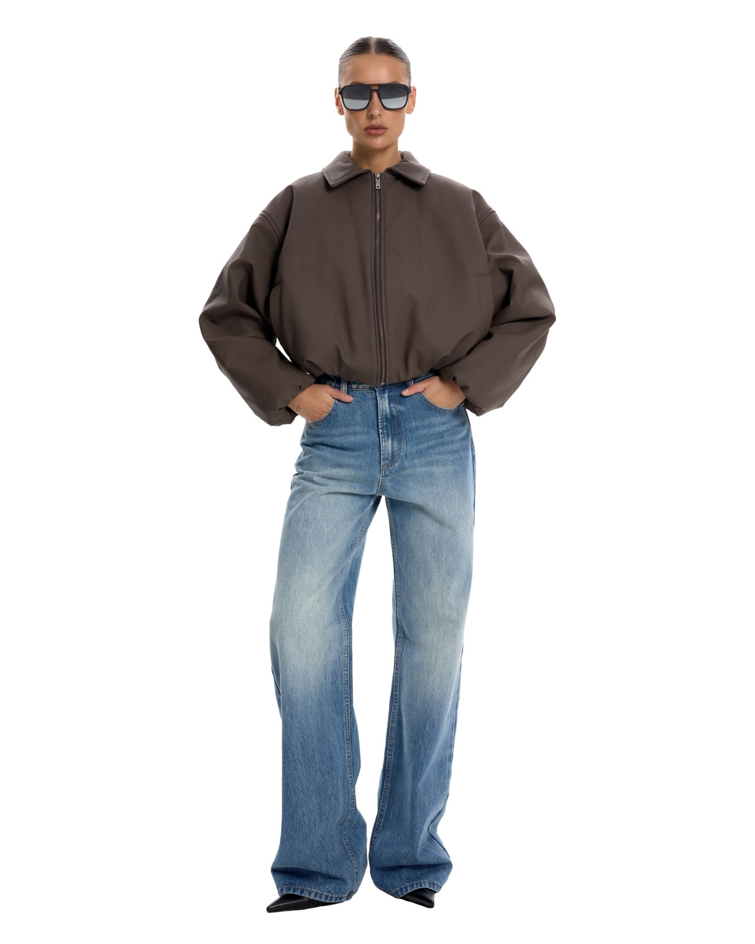 Бомбер GROW Brown