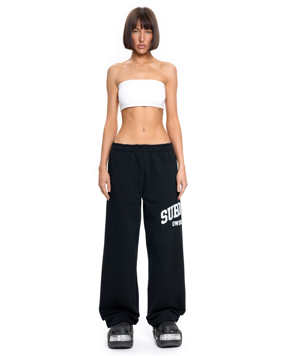 Прямые брюки SUBORBIA® Черный