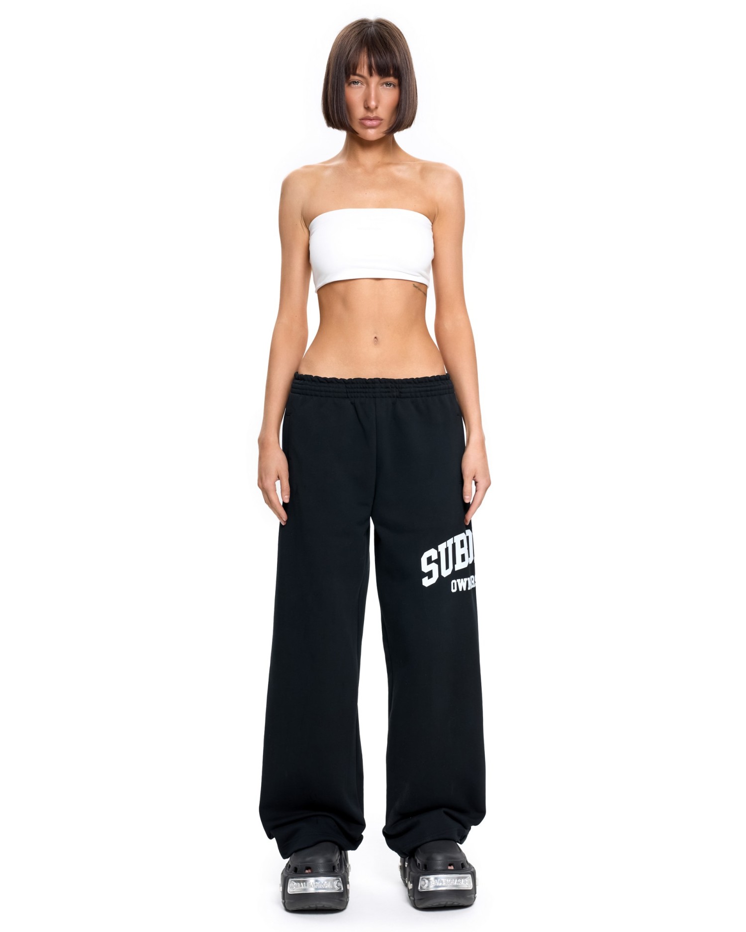 Прямые брюки SUBORBIA® Черный