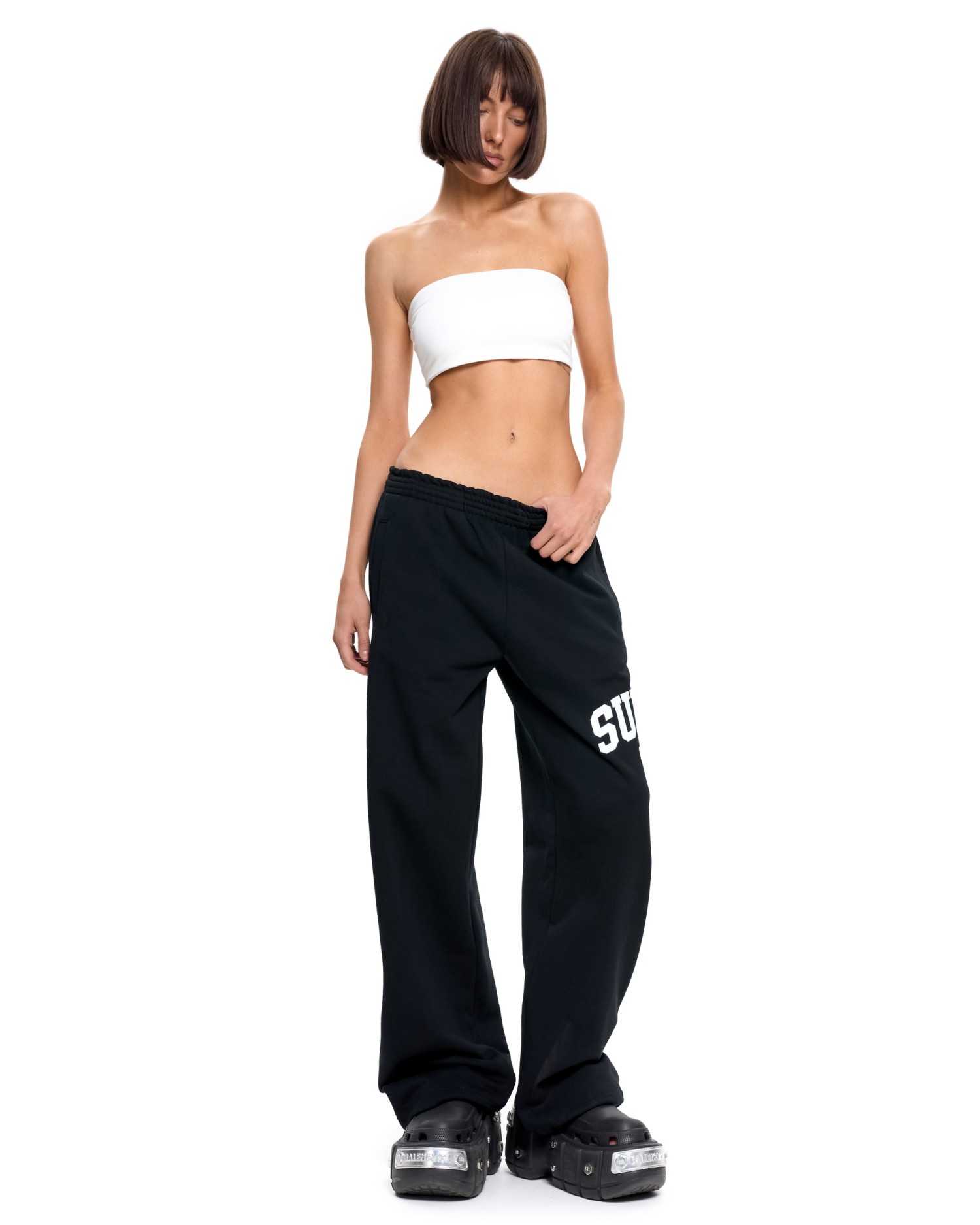 Прямые брюки SUBORBIA® Черный