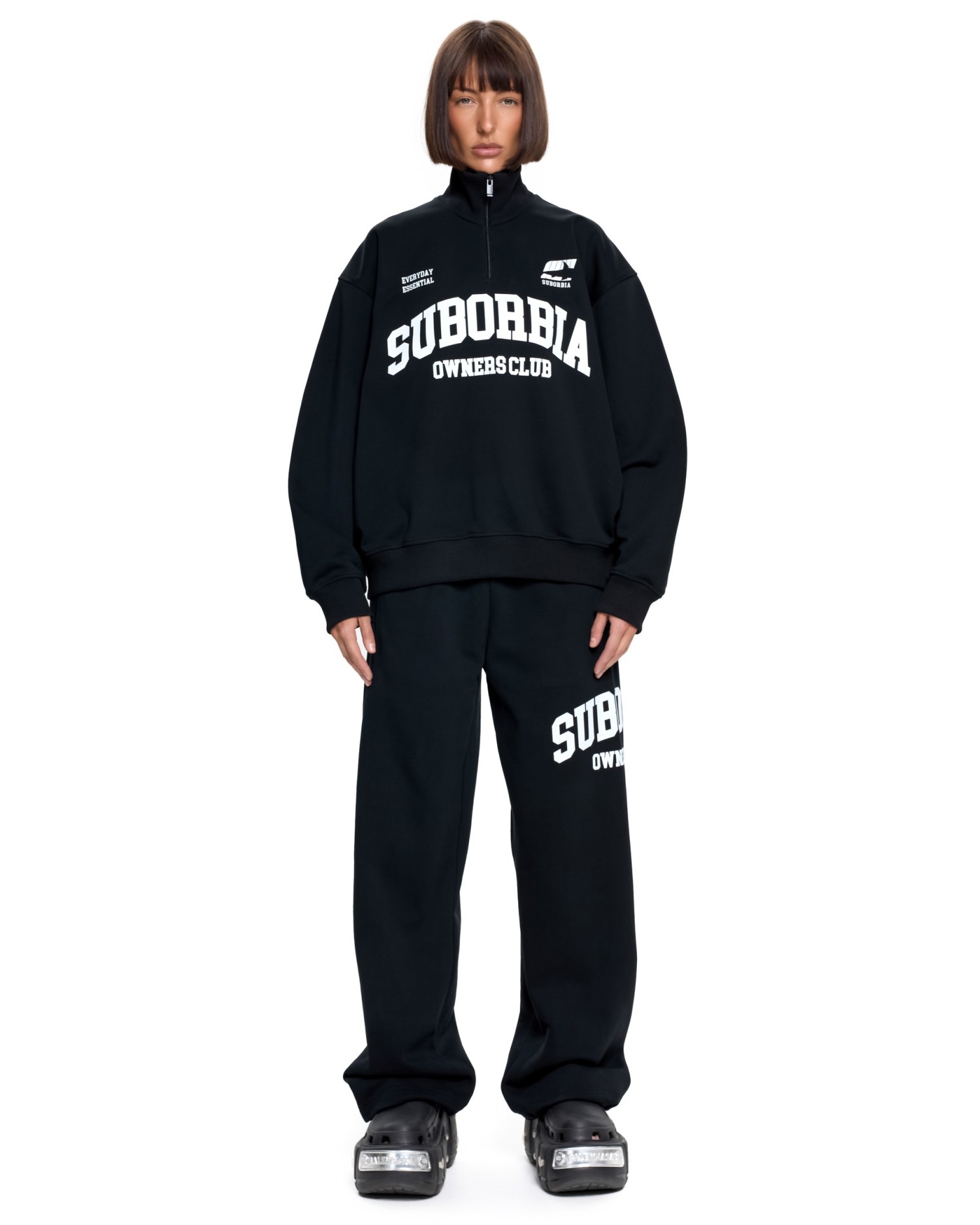 Прямые брюки SUBORBIA® Черный