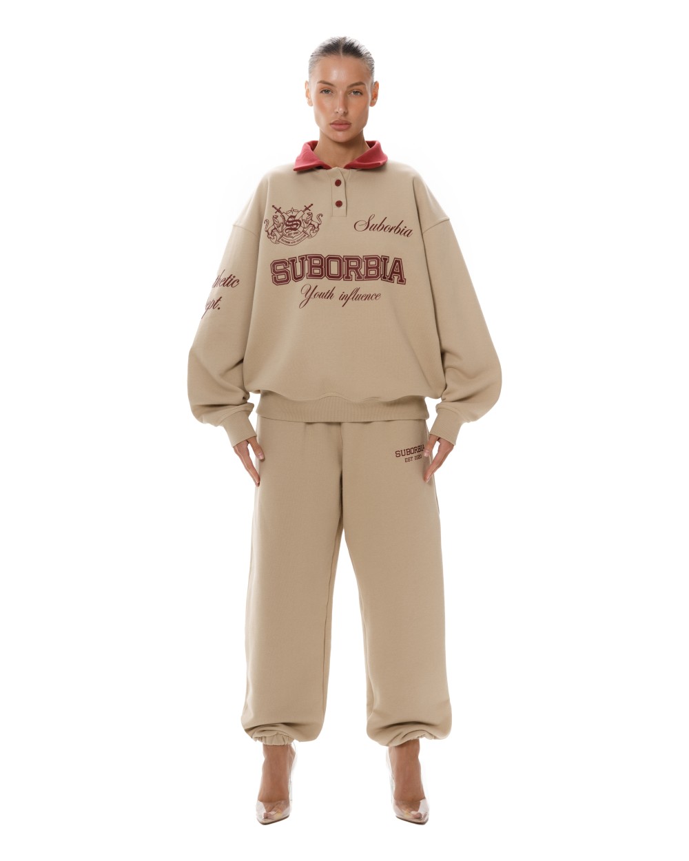 Свитшот-поло College Beige
