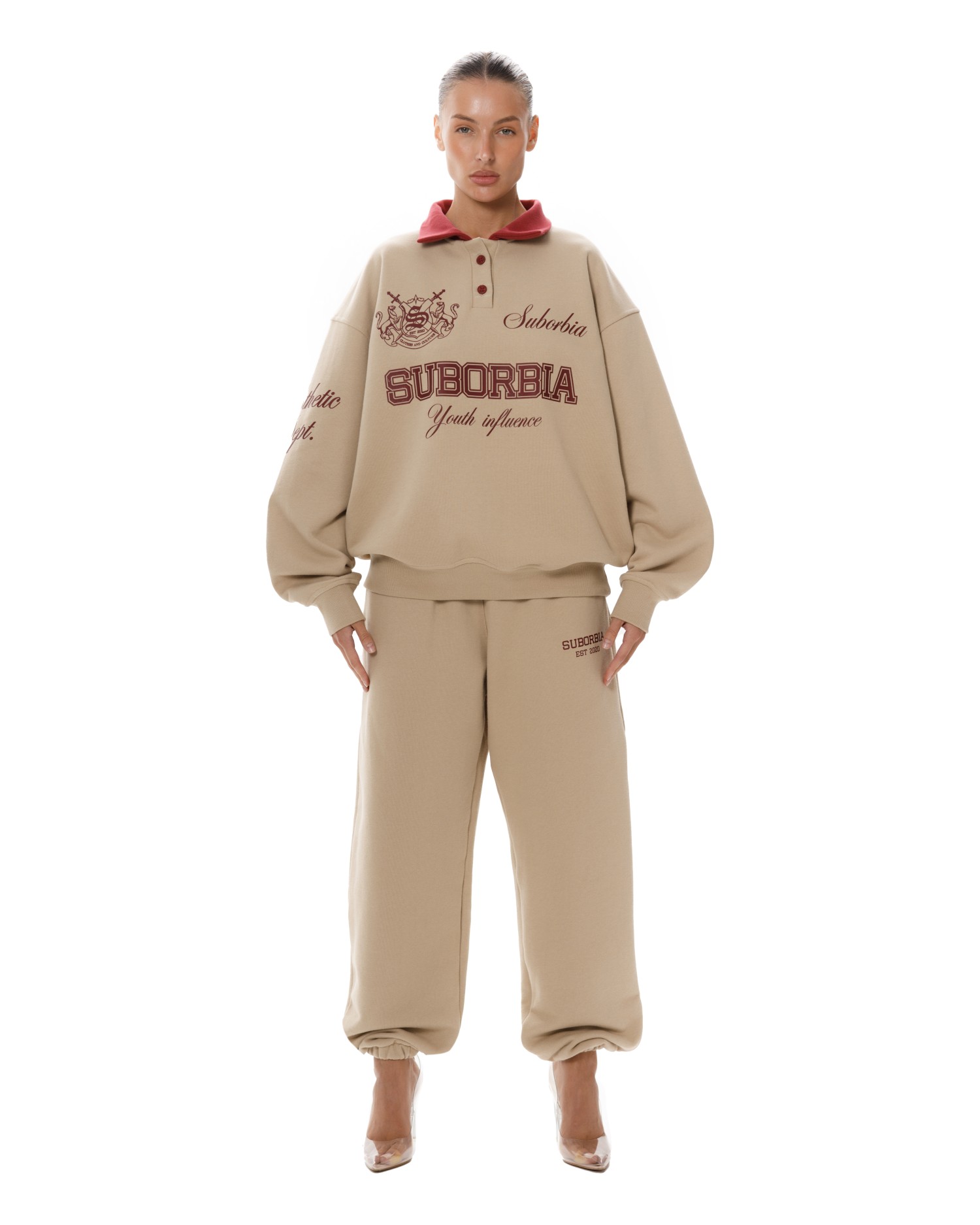 Свитшот-поло College Beige