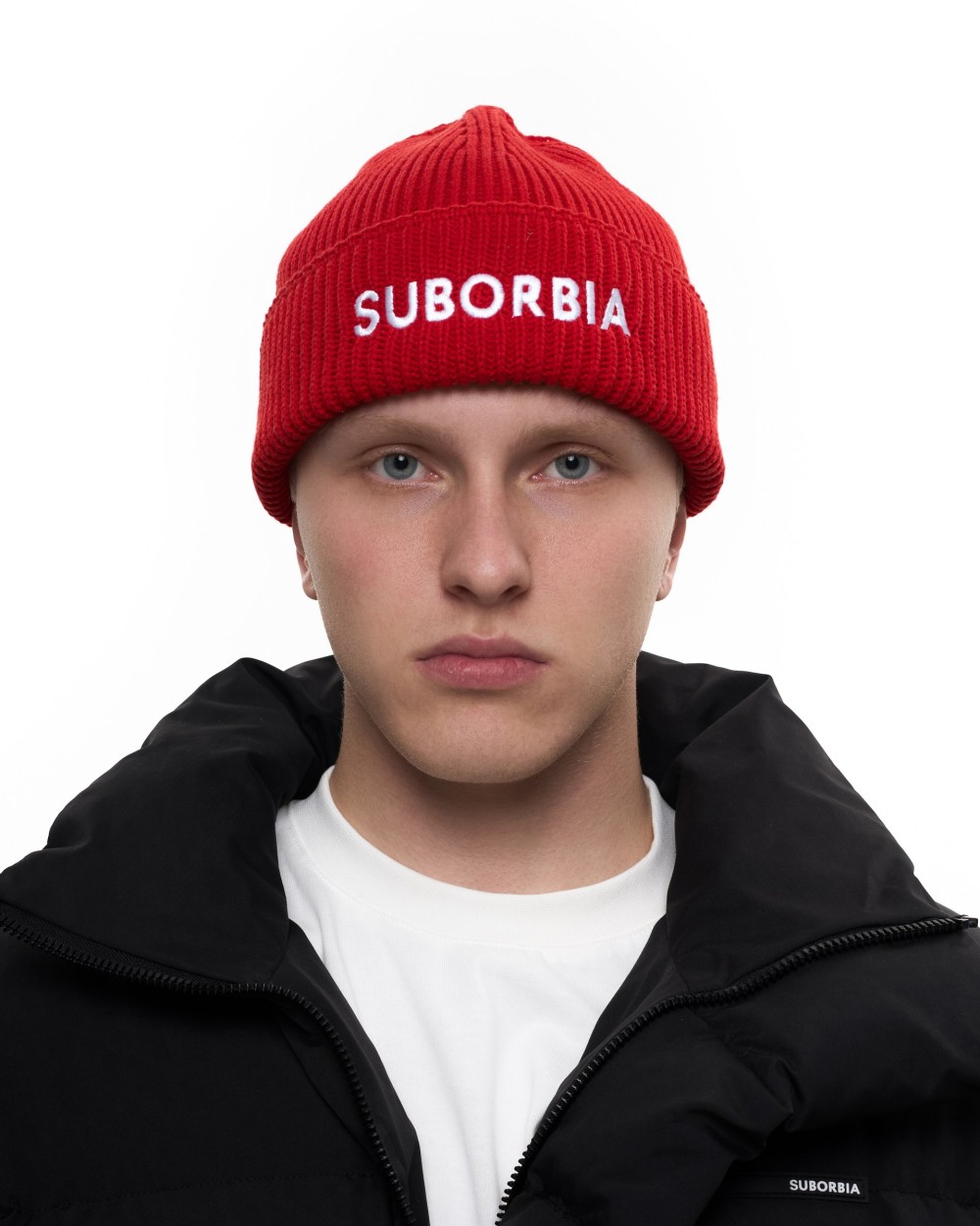 Шапка SUBORBIA Name MEN Red
