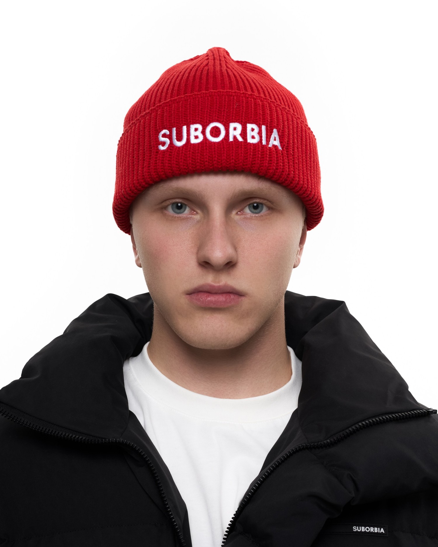 Шапка SUBORBIA Name MEN Red