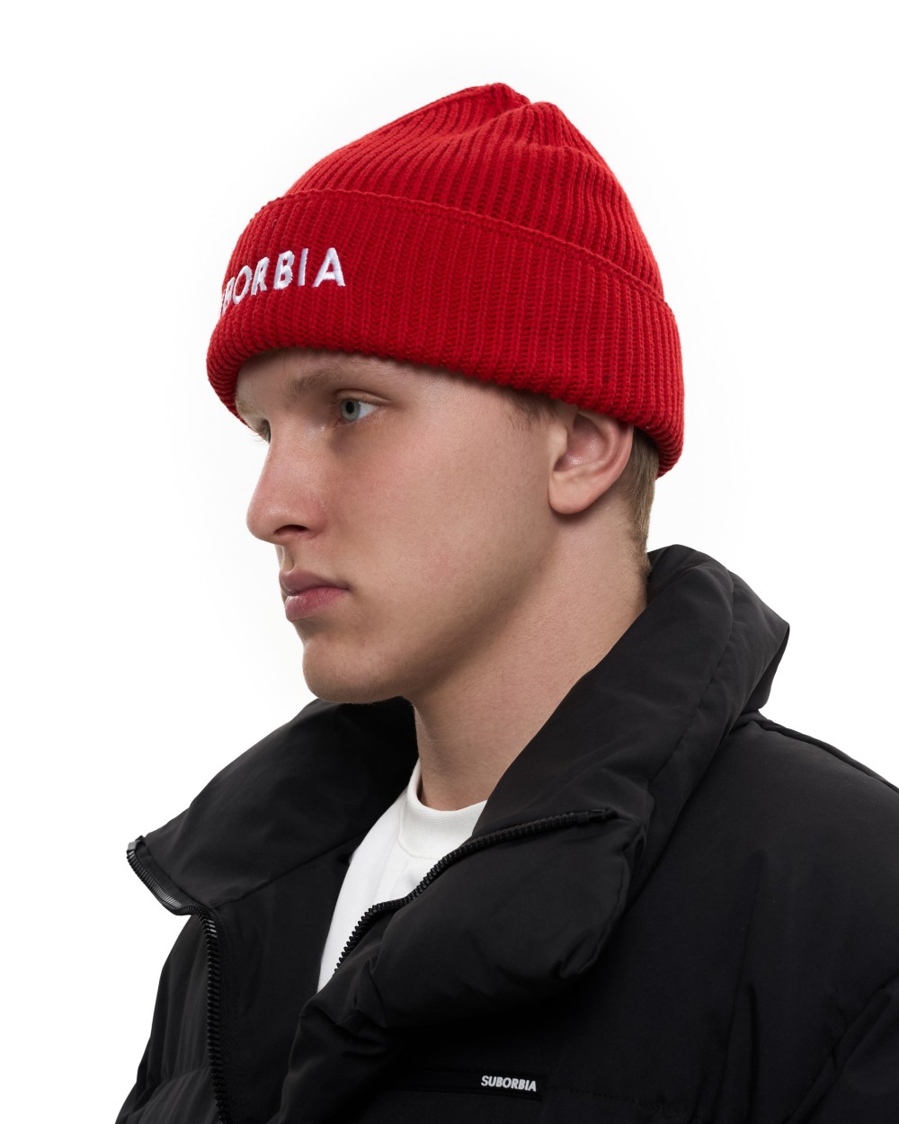 Шапка SUBORBIA Name MEN Red