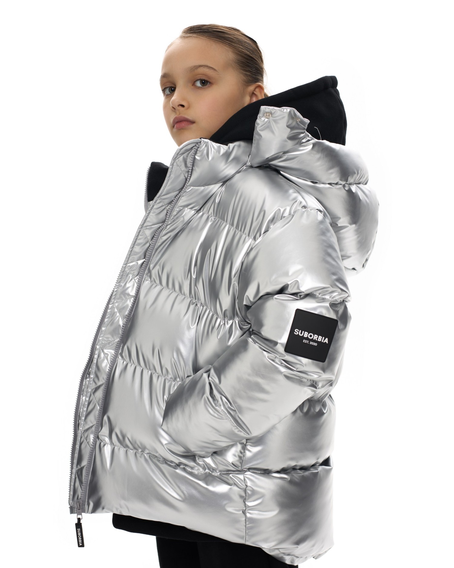 Пуховик SPACE kids Silver