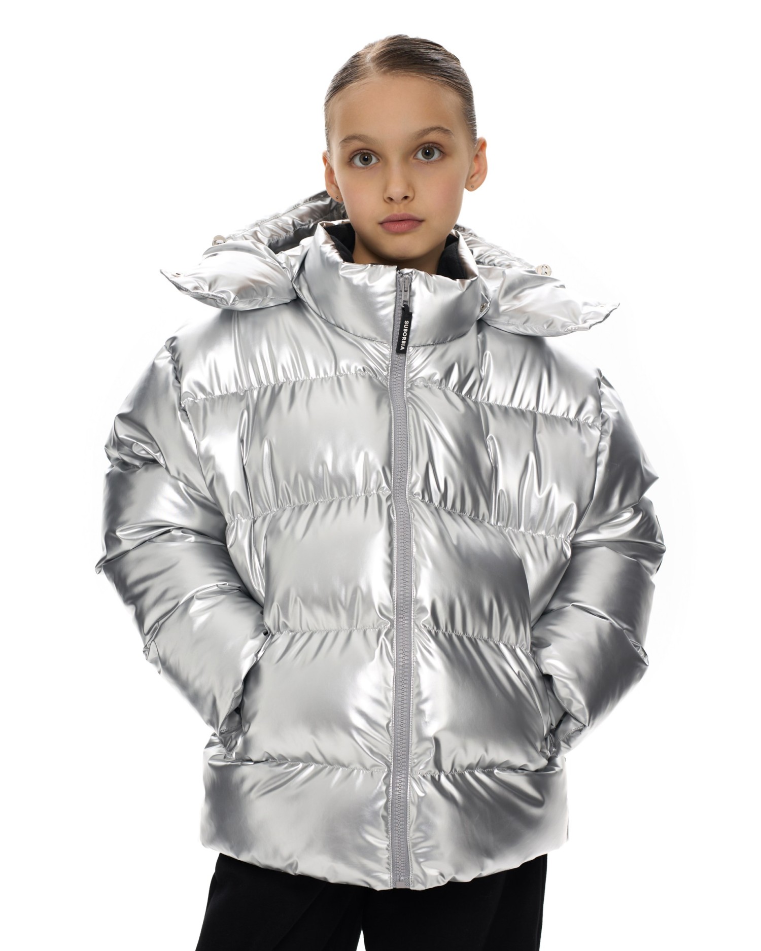 Пуховик SPACE kids Silver