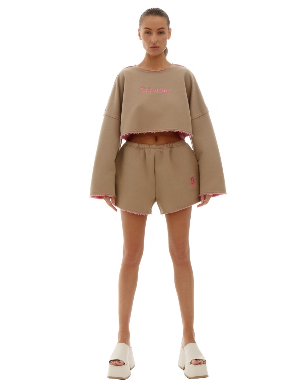 Костюм DOUBLE TROUBLE со свитшотом Beige-Pink