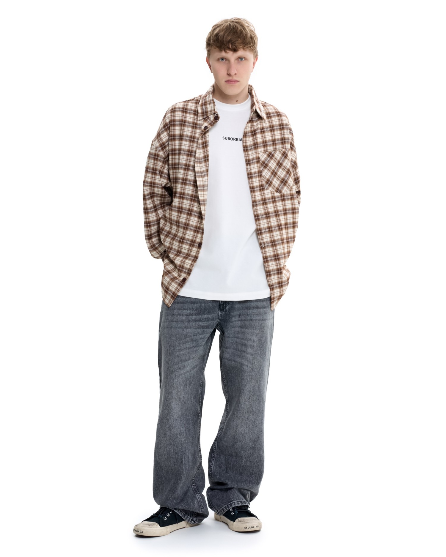 Рубашка GRID MEN Beige