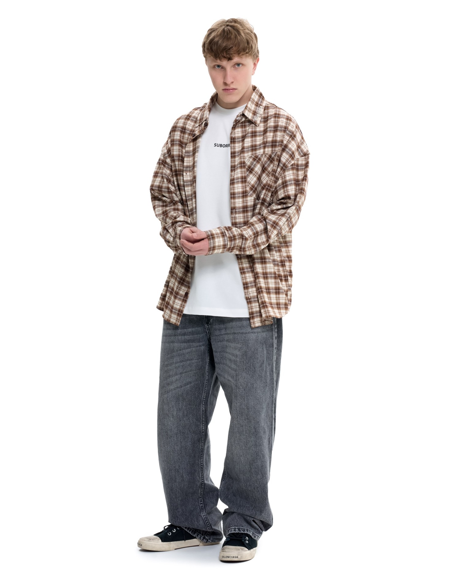 Рубашка GRID MEN Beige