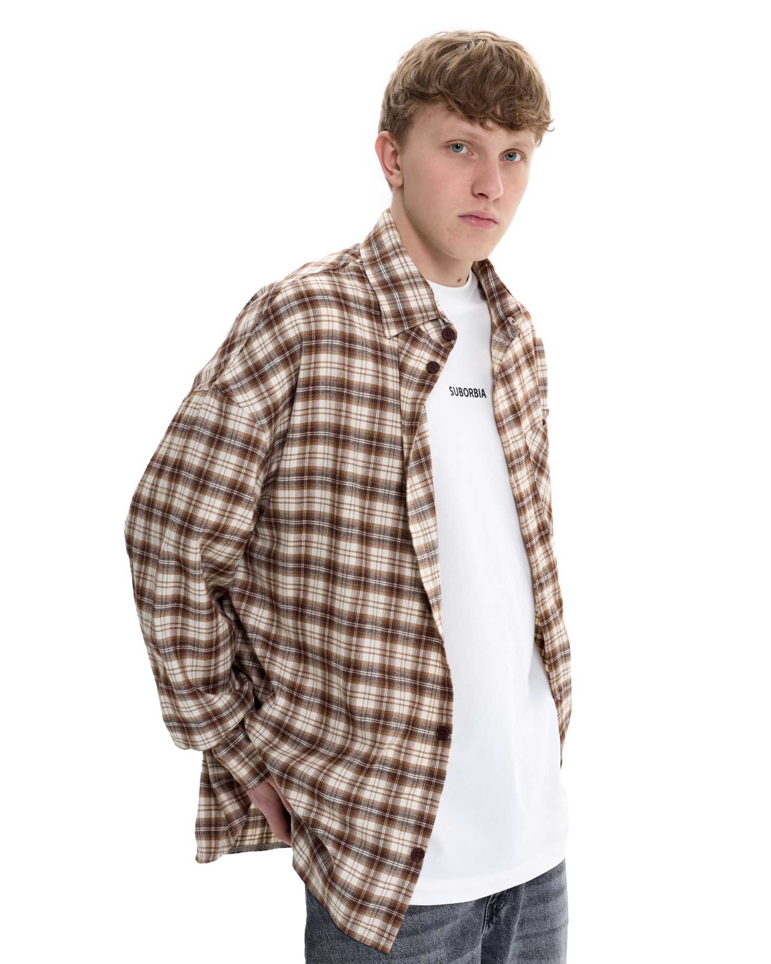 Рубашка GRID MEN Beige