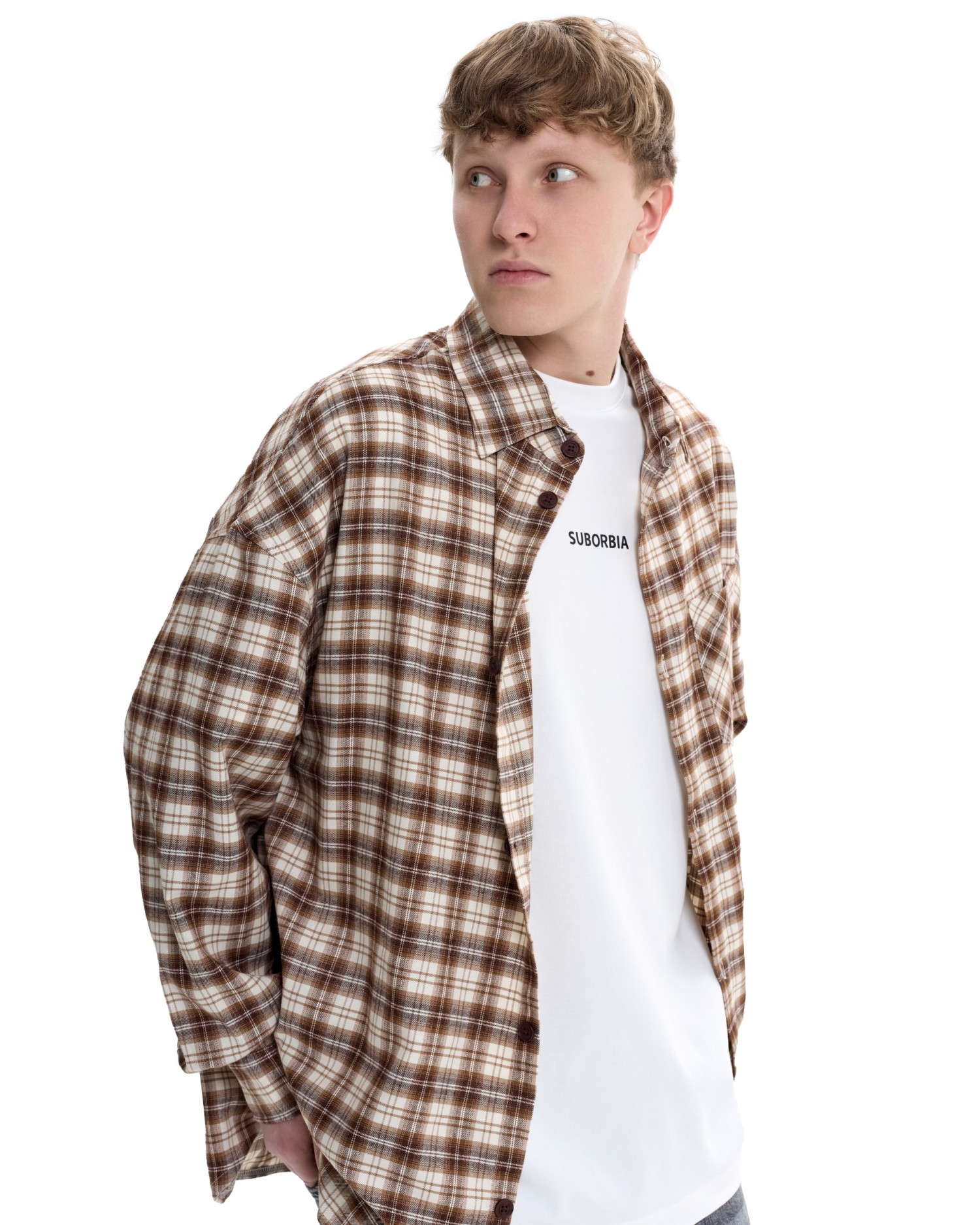 Рубашка GRID MEN Beige