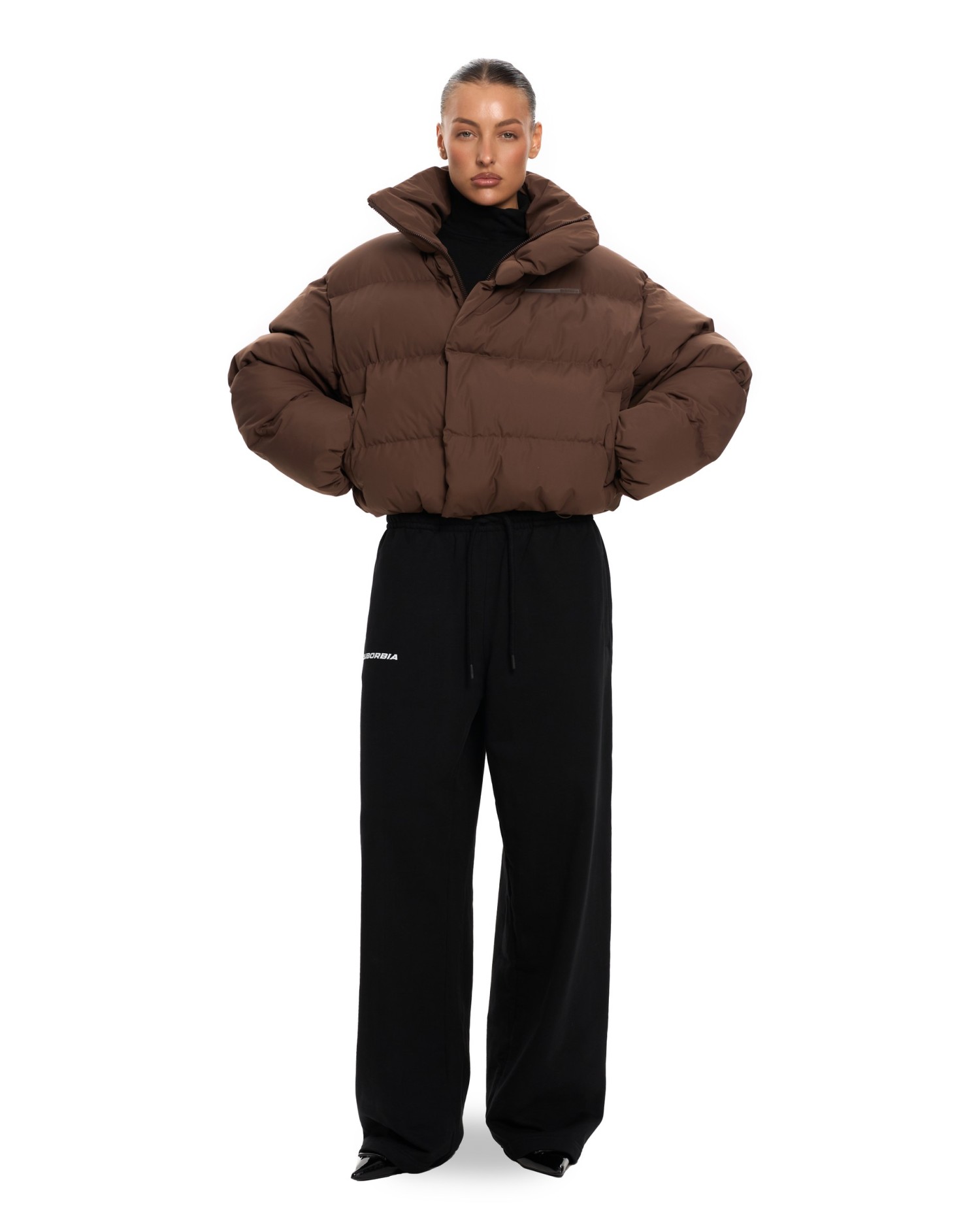 Пуховик ANG mini Brown