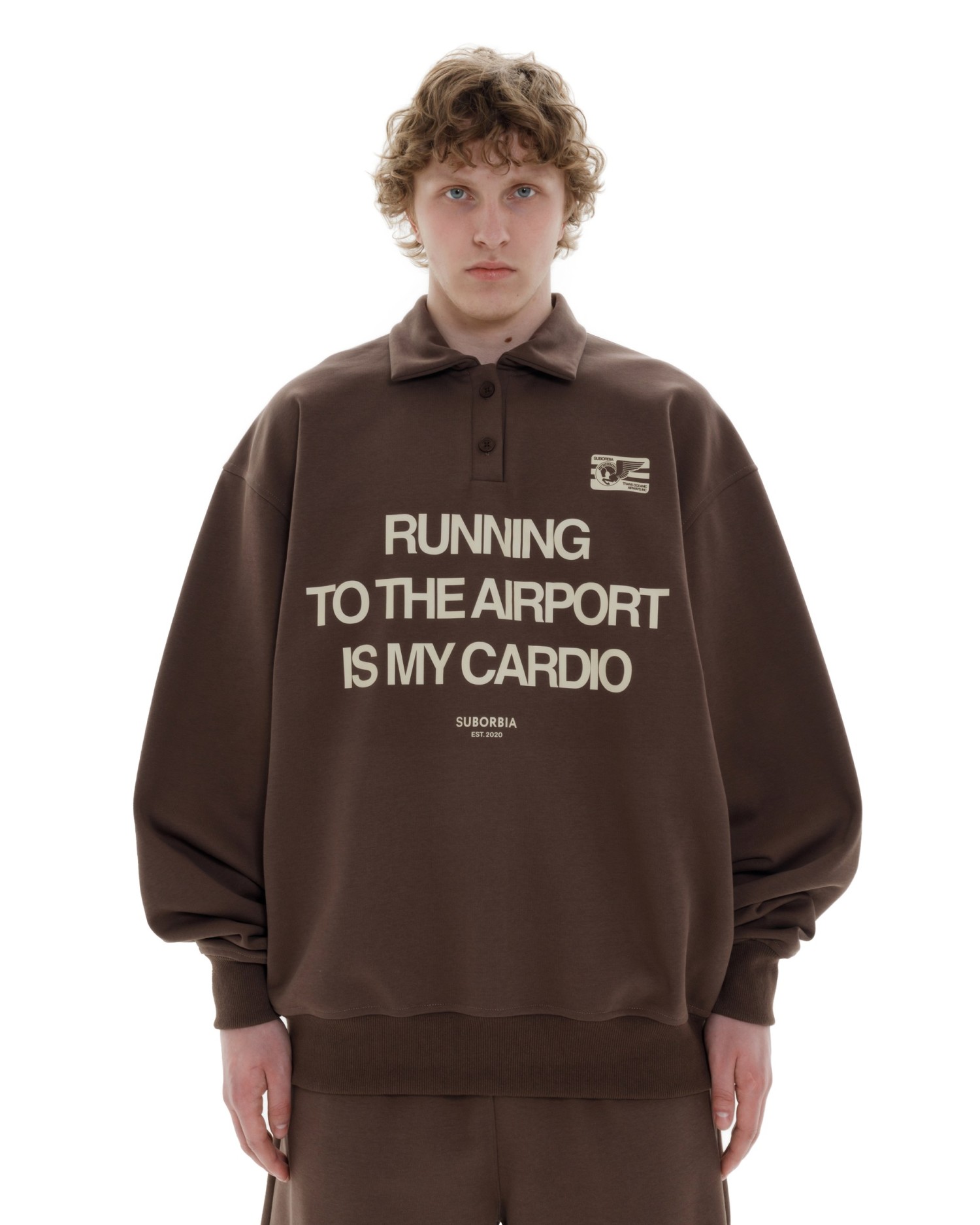 Свитшот-поло TERMINAL S `25 MEN Brown