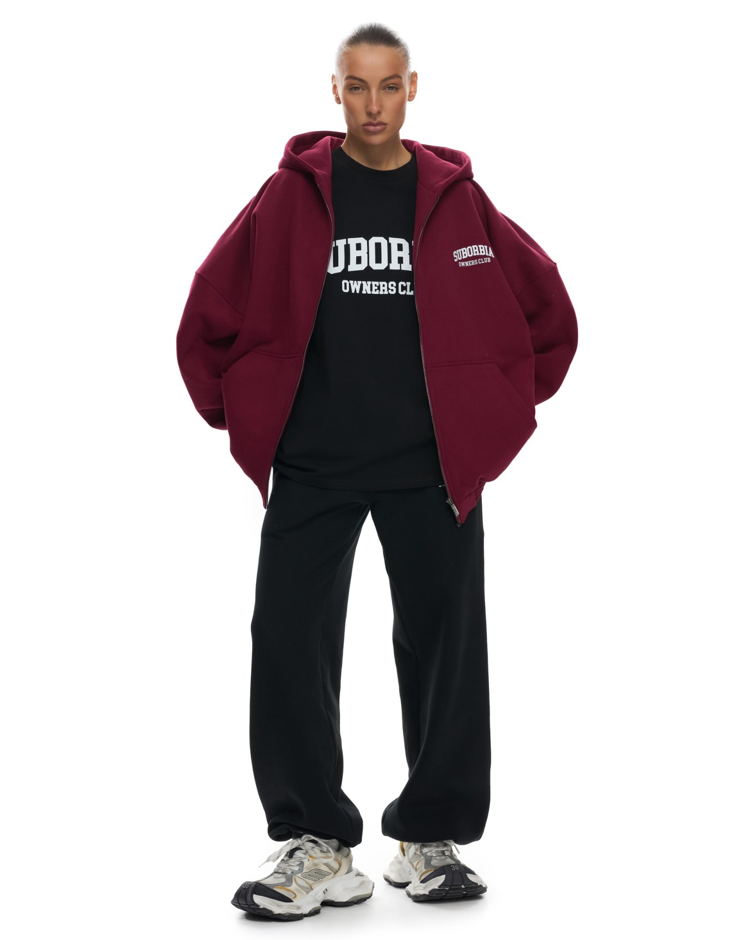 Худи ZIP OWNERS CLUB Burgundy