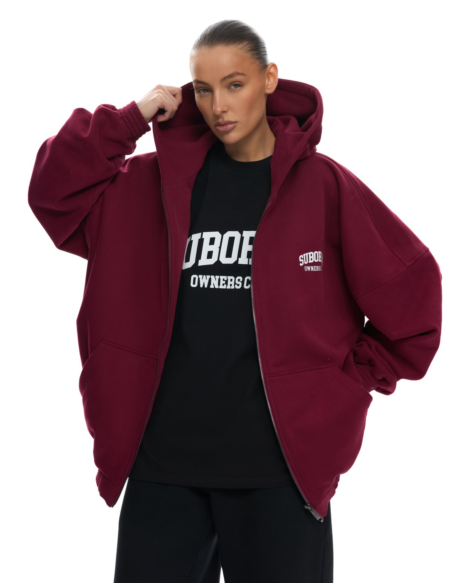 Худи ZIP OWNERS CLUB Burgundy