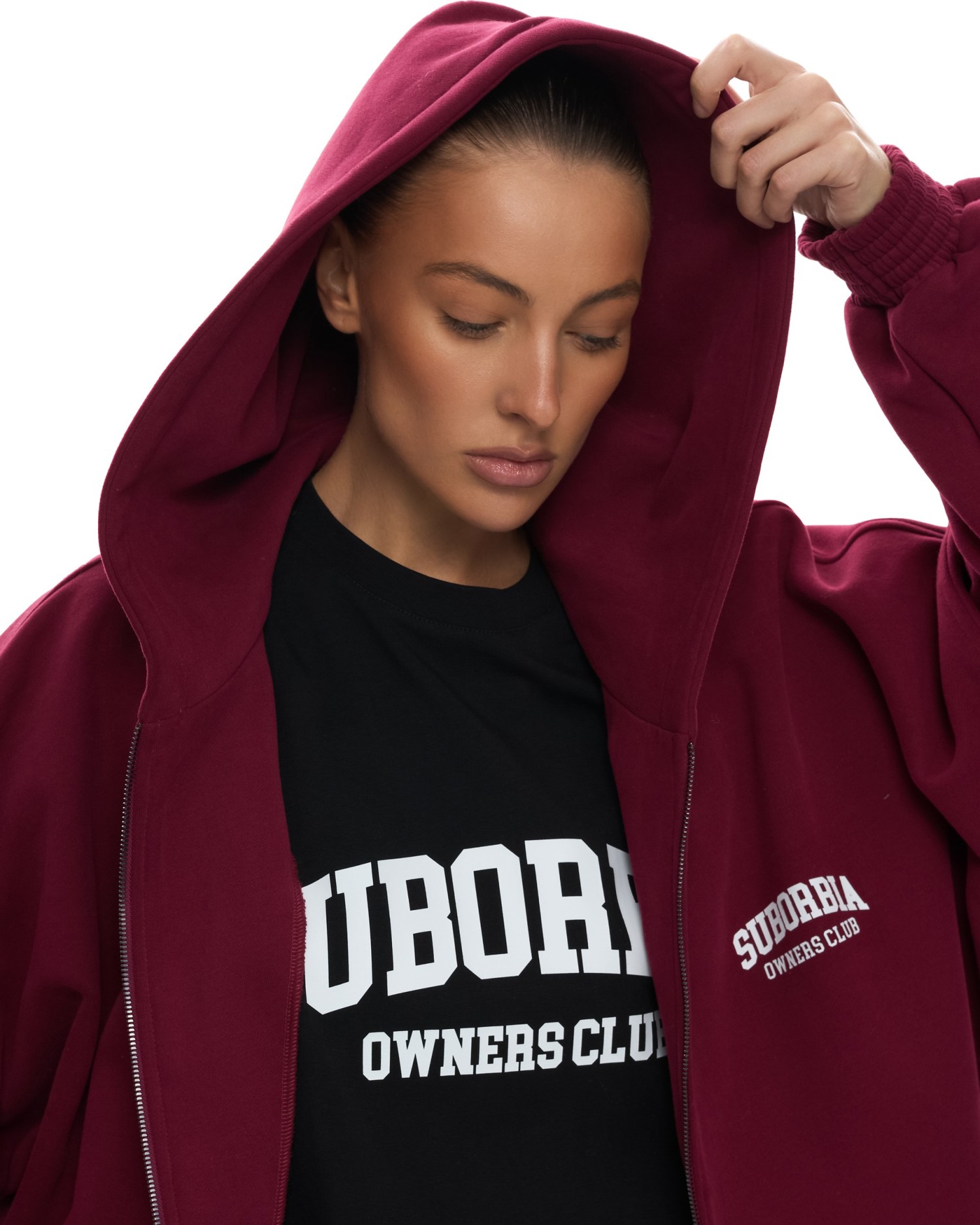 Худи ZIP OWNERS CLUB Burgundy