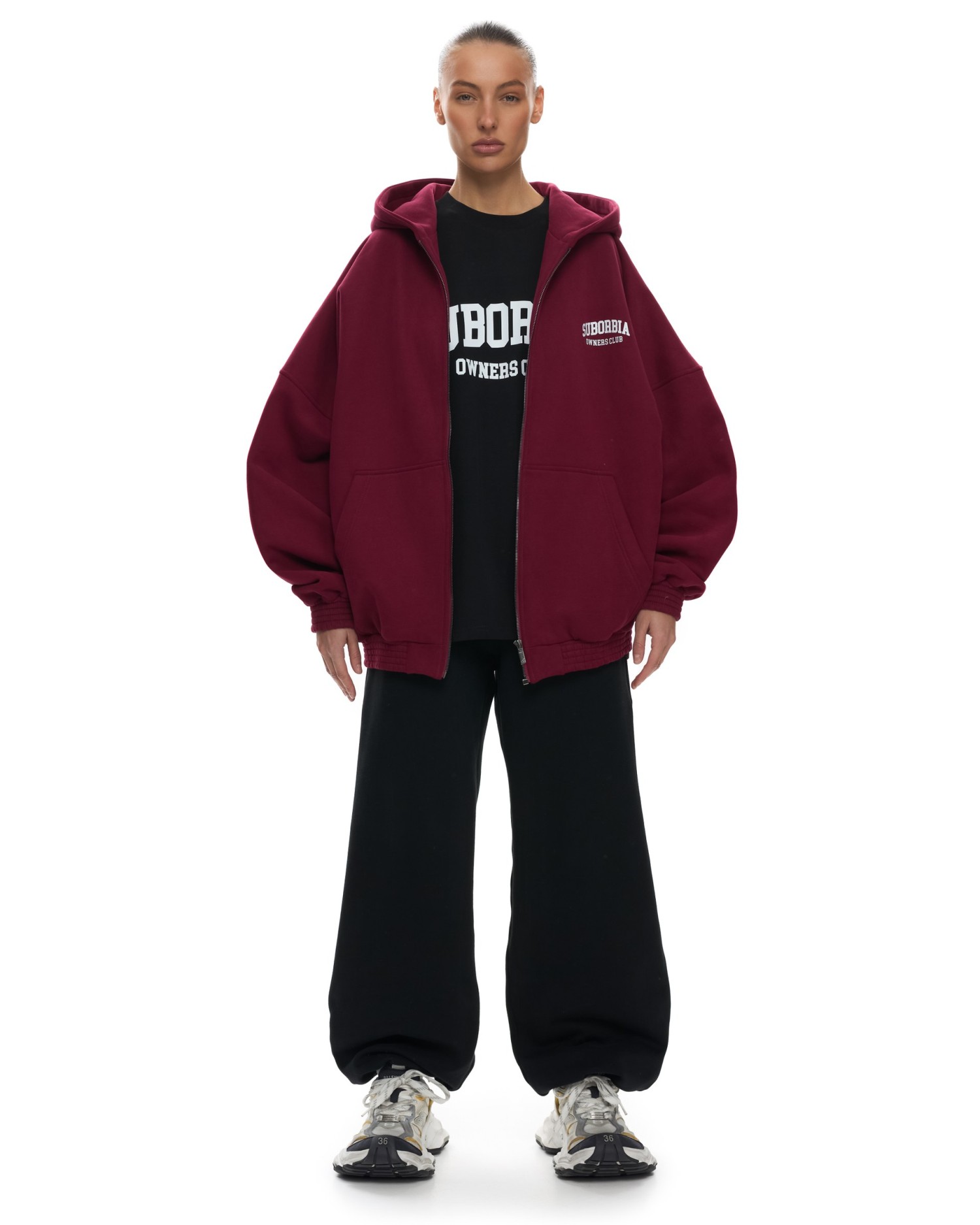 Худи ZIP OWNERS CLUB Burgundy
