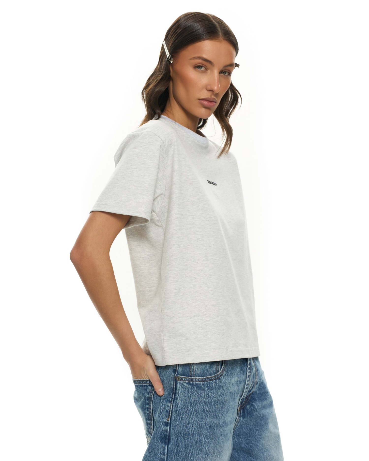 Футболка BASE Grey melange