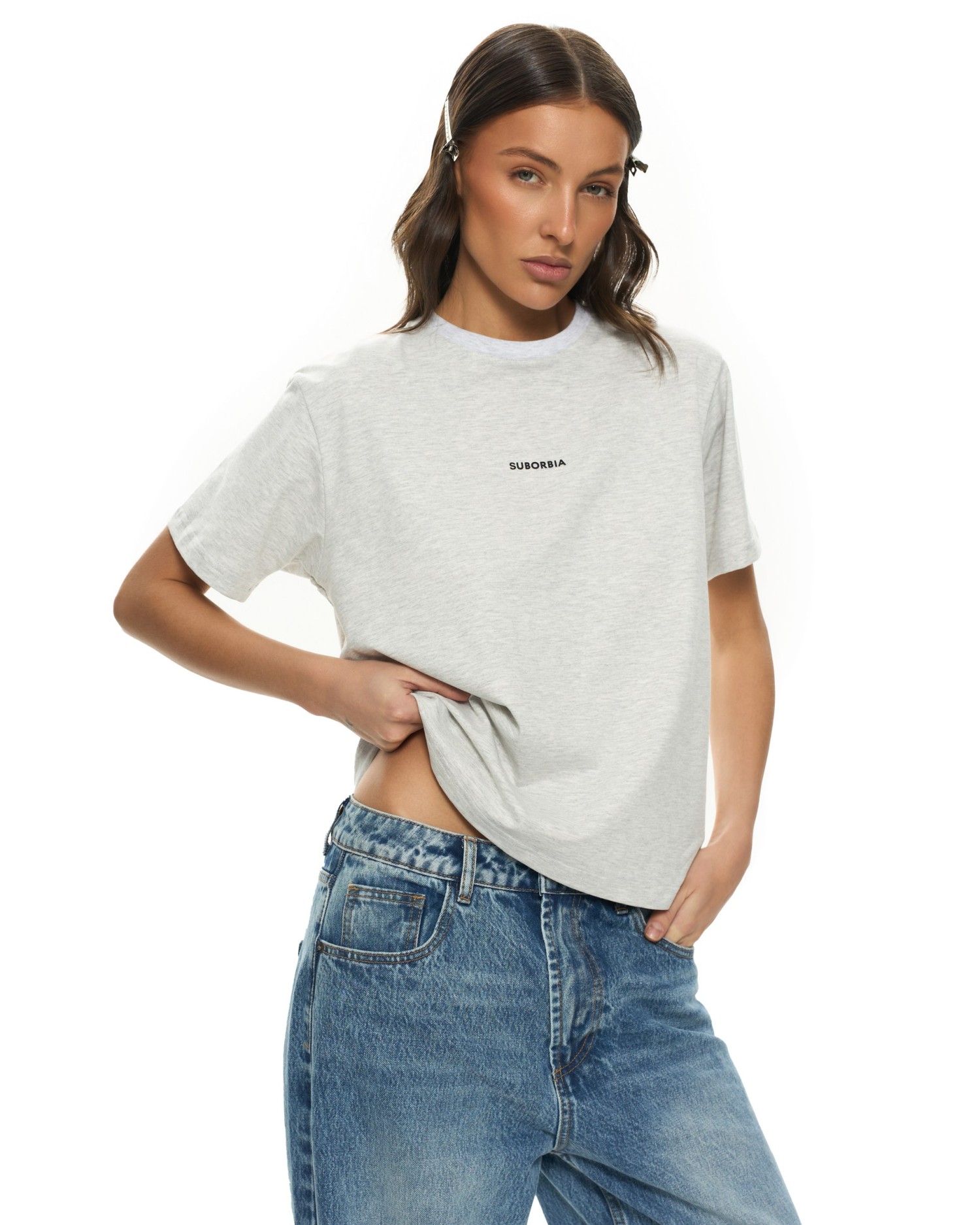 Футболка BASE Grey melange