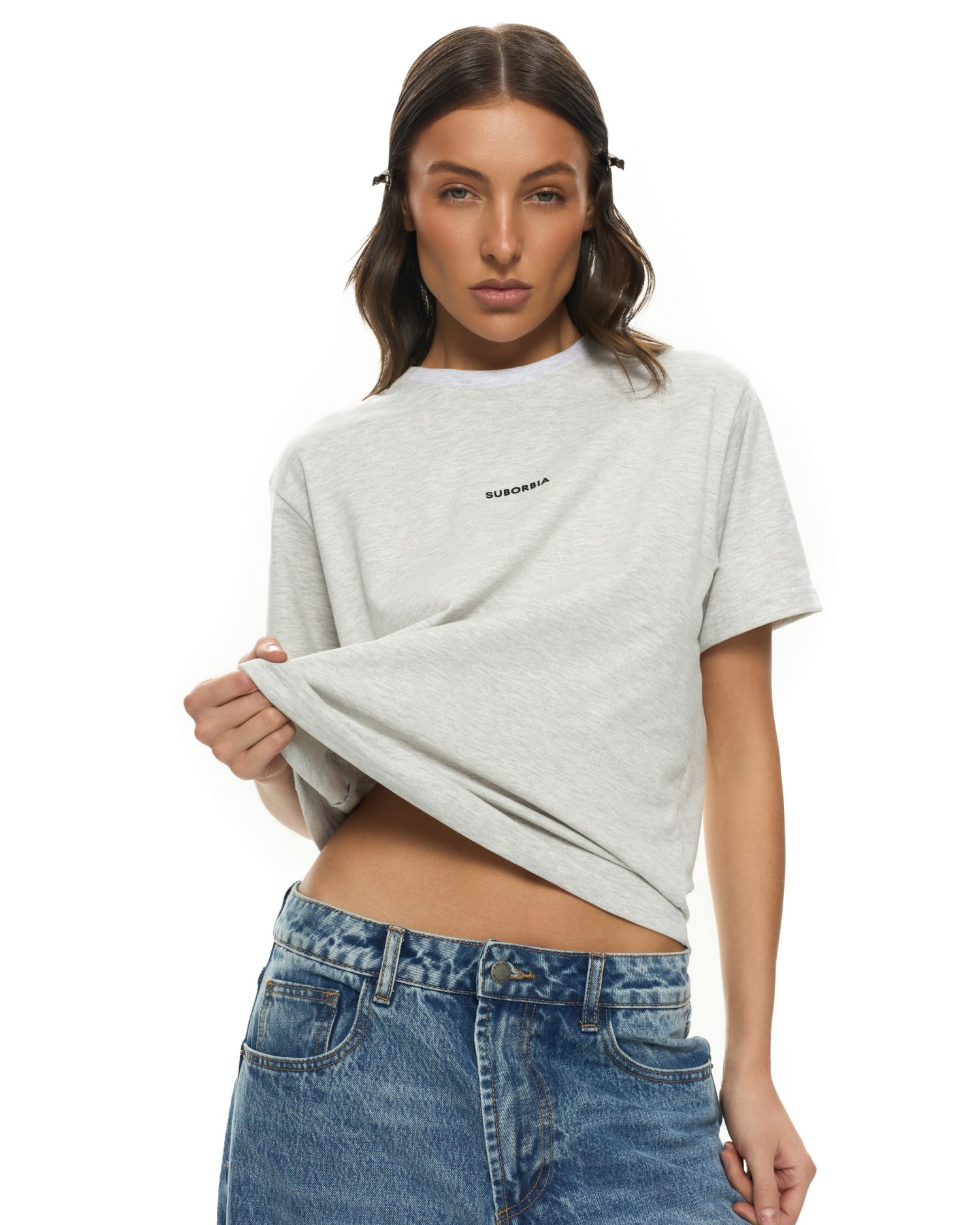 Футболка BASE Grey melange