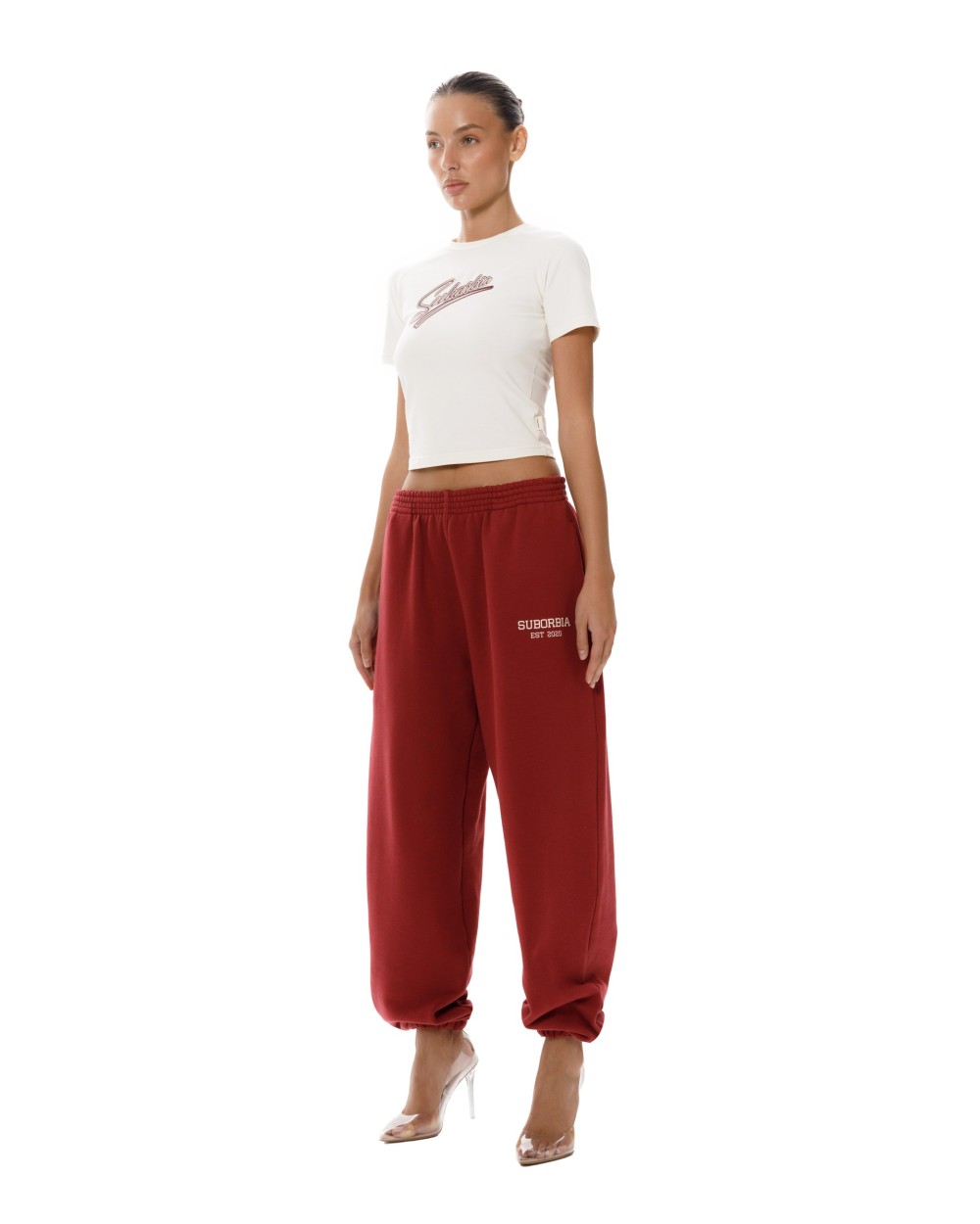 Джоггеры College Burgundy