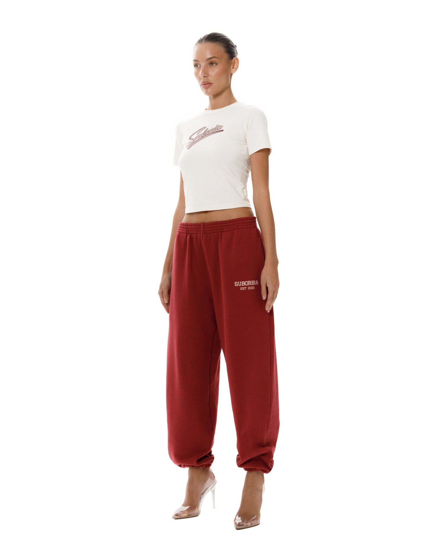Джоггеры College Burgundy
