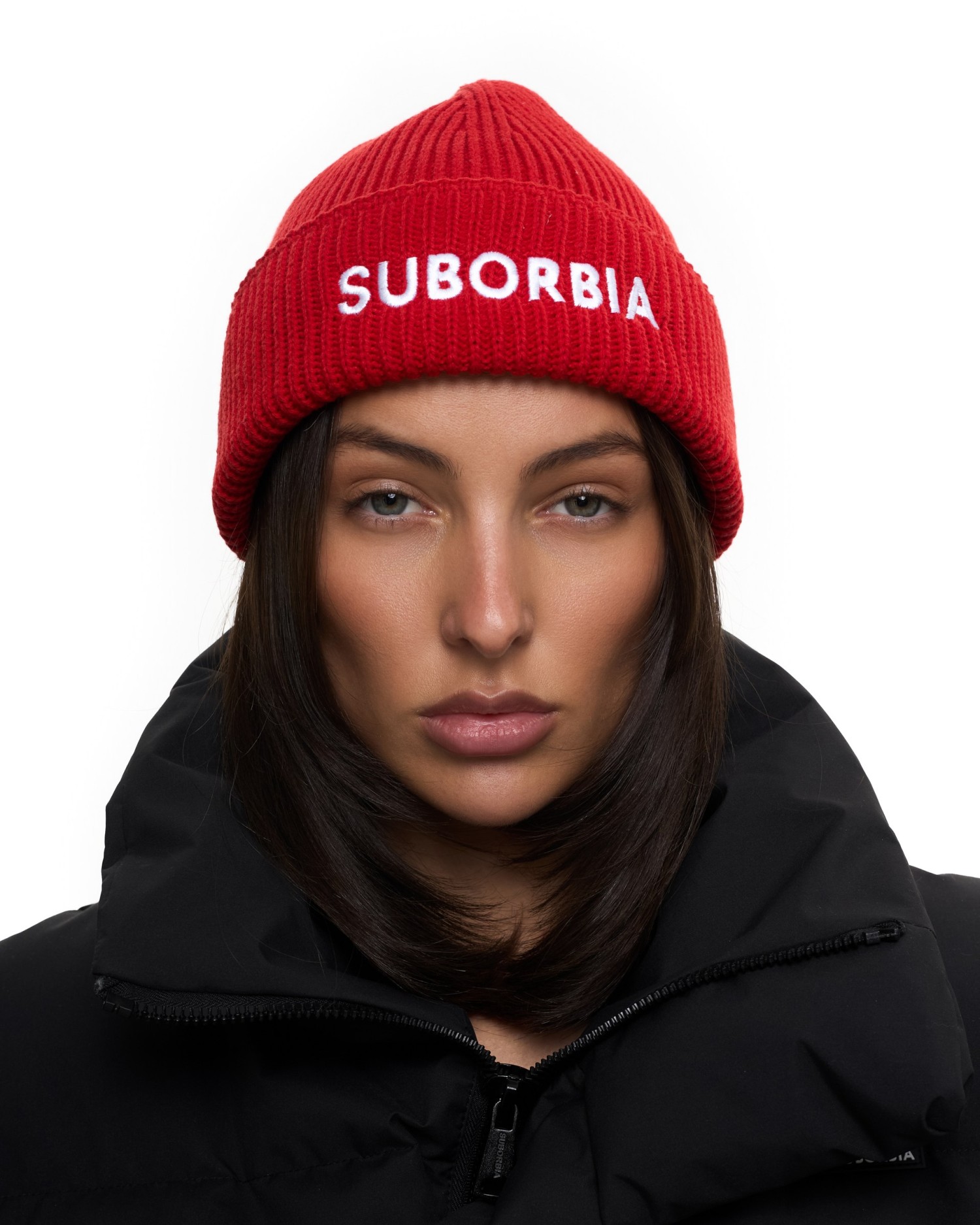 Шапка SUBORBIA Name Red