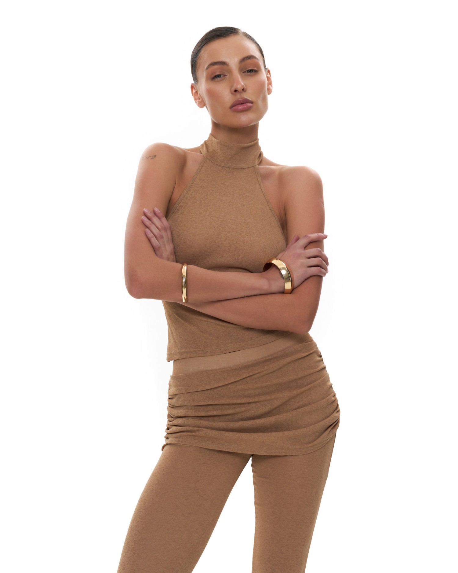 Топ с открытой спиной GOOD GIRL Beige