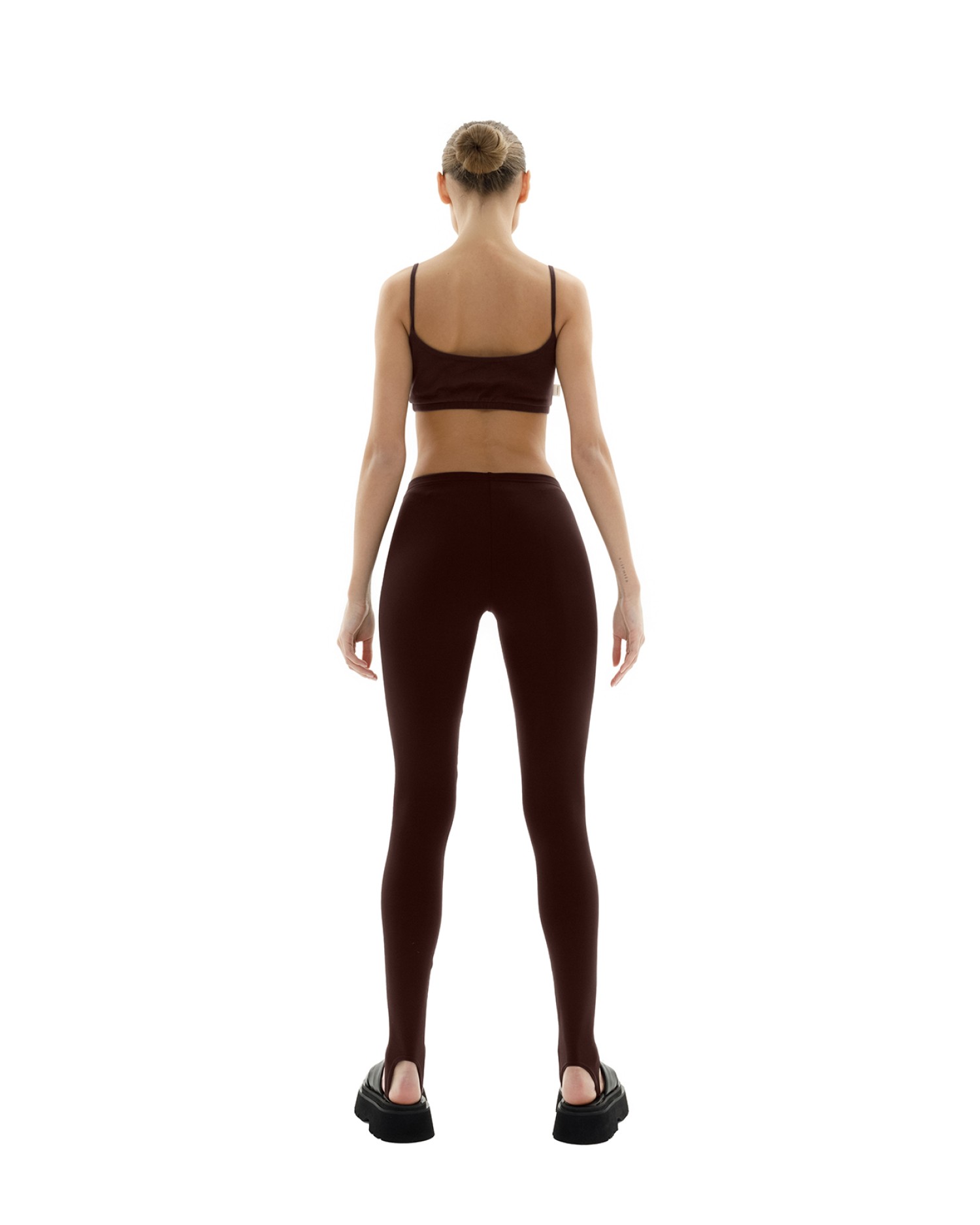 Леггинсы со штрипками BASE Brown