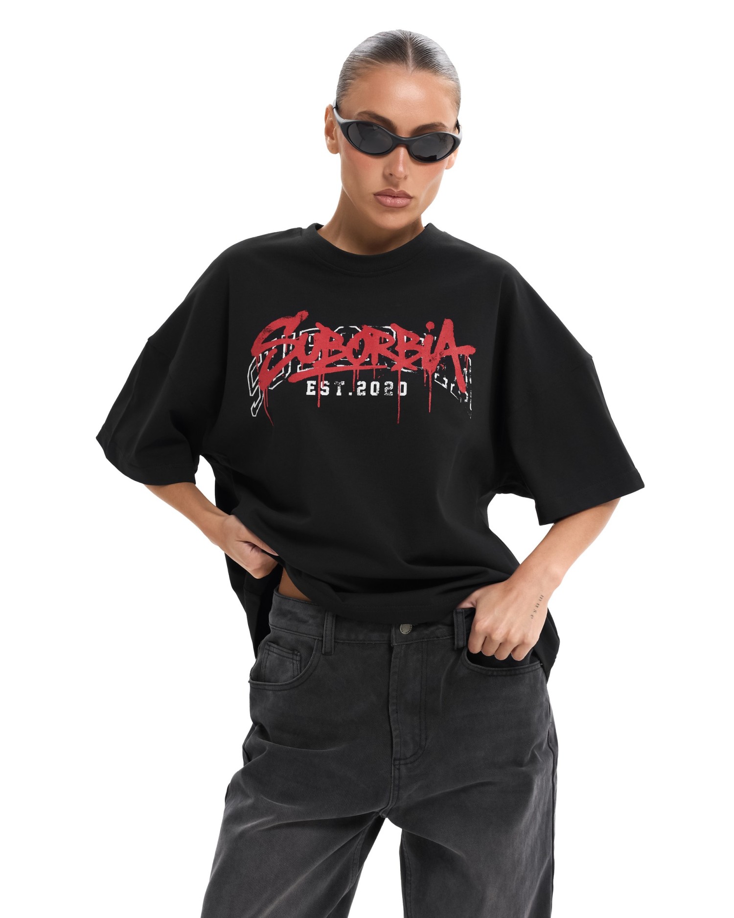 Футболка VANDAL Черный-Красный