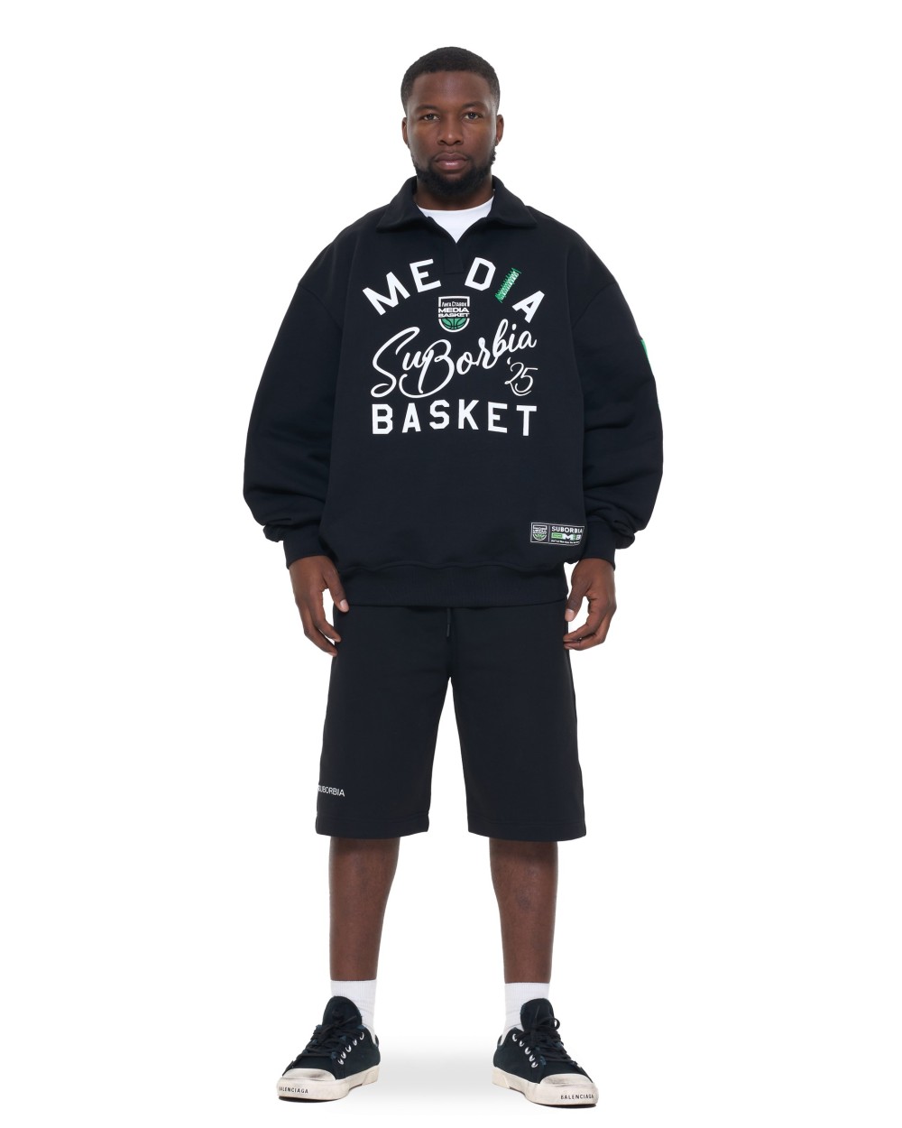 Свитшот-поло MEDIA BASKET MEN Black