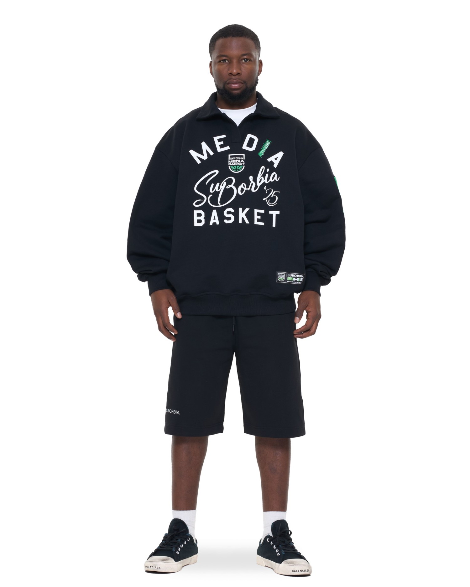 Свитшот-поло MEDIA BASKET MEN Black