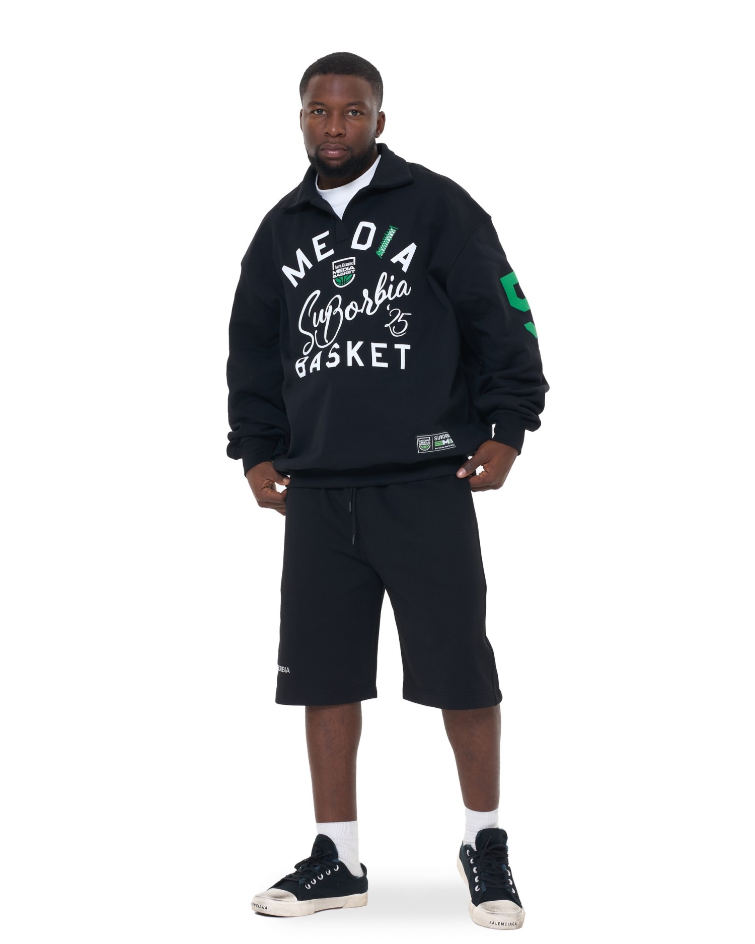 Свитшот-поло MEDIA BASKET MEN Black